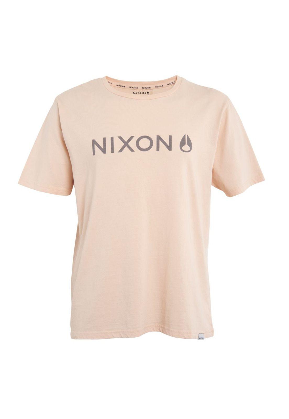 Polera Men Pale Pink Grey Logo Front-1