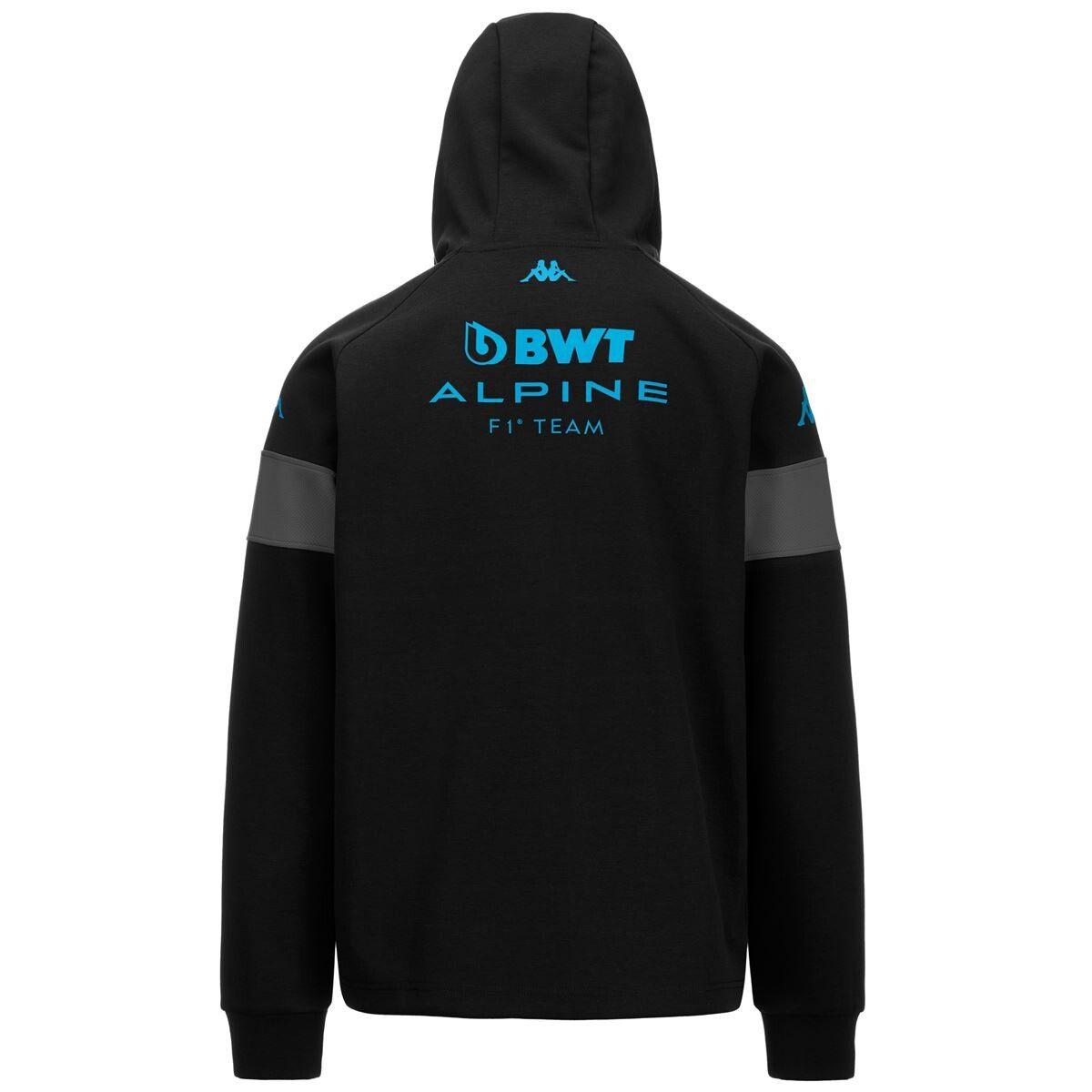 Chaqueta Kappa Men Supporter Adorfeo ALPINE F1 Black Grey Light Blue-2