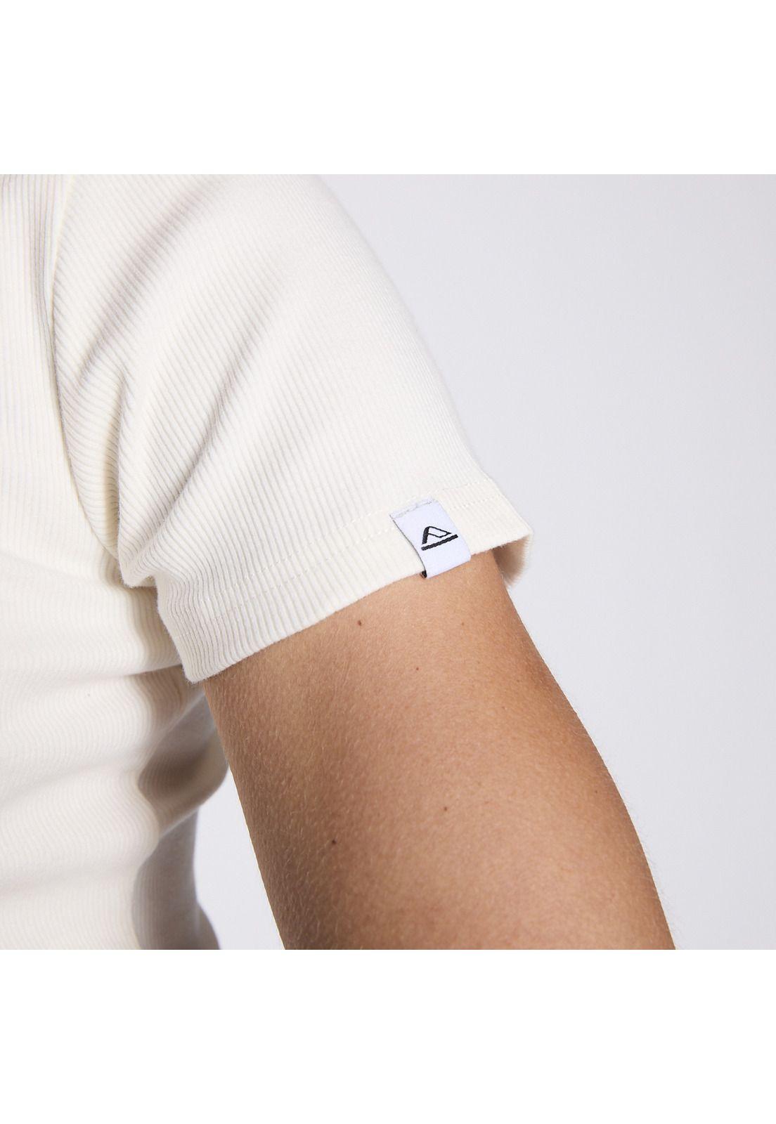 Polera Crop Reef Women White Logo-4