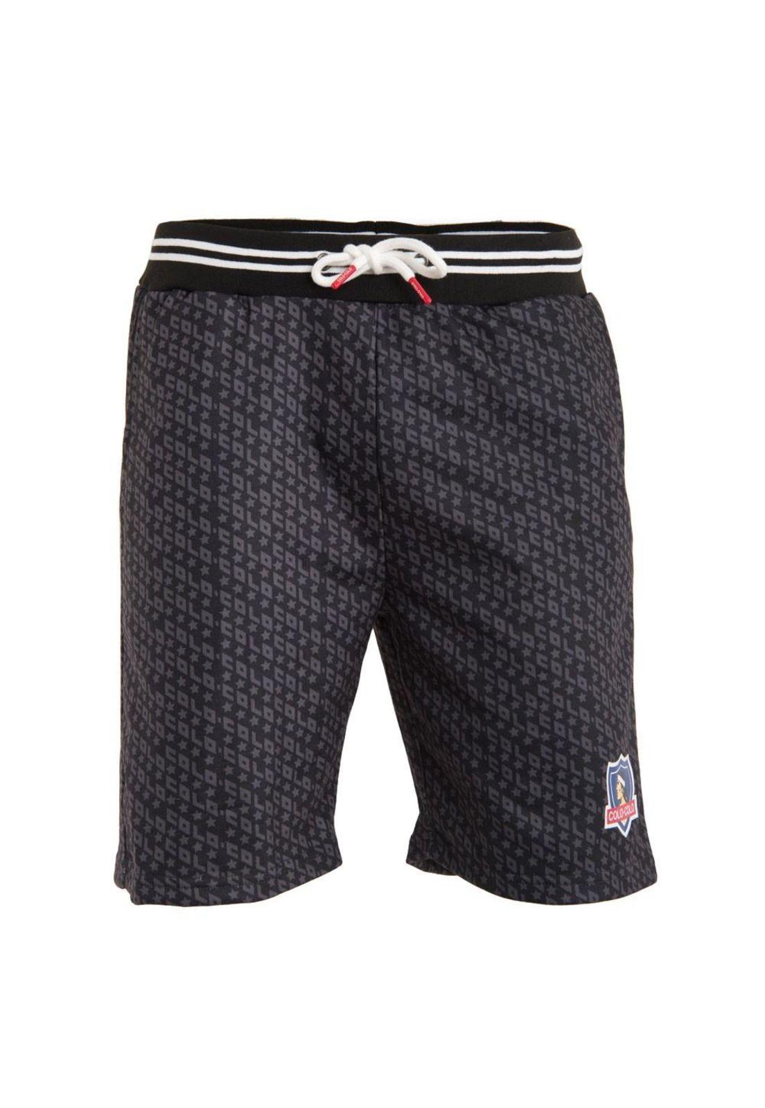 Short Colo Colo Urbano "letters" Negro y Gris-0