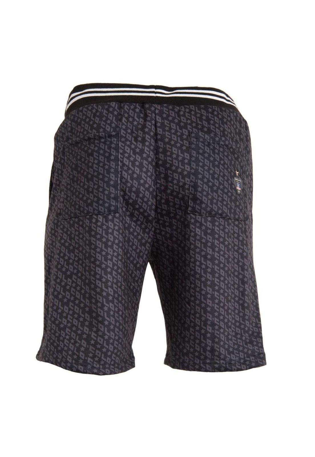 Short Colo Colo Urbano "letters" Negro y Gris-2
