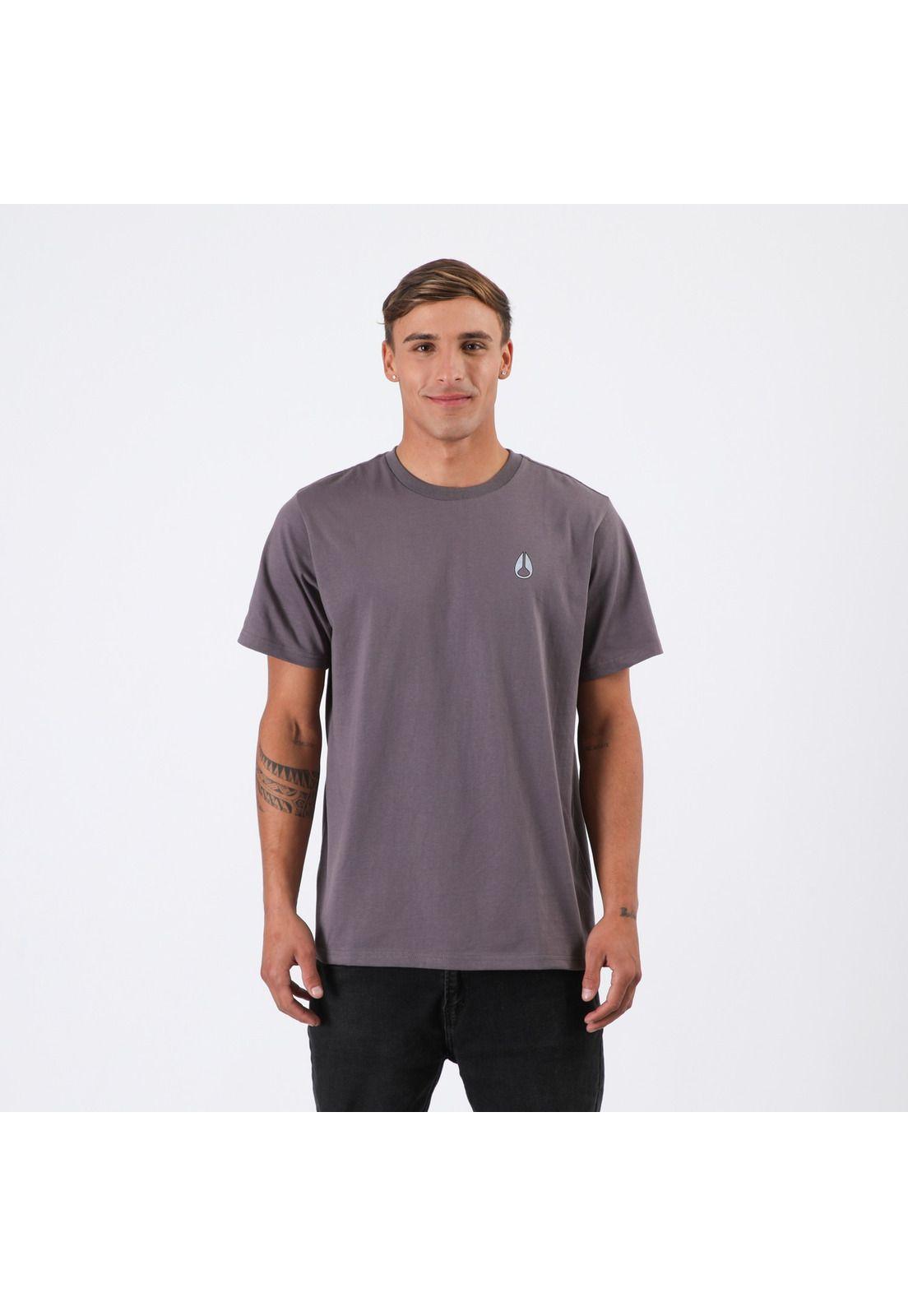 Polera Nixon Men Frog Dark Grey-1