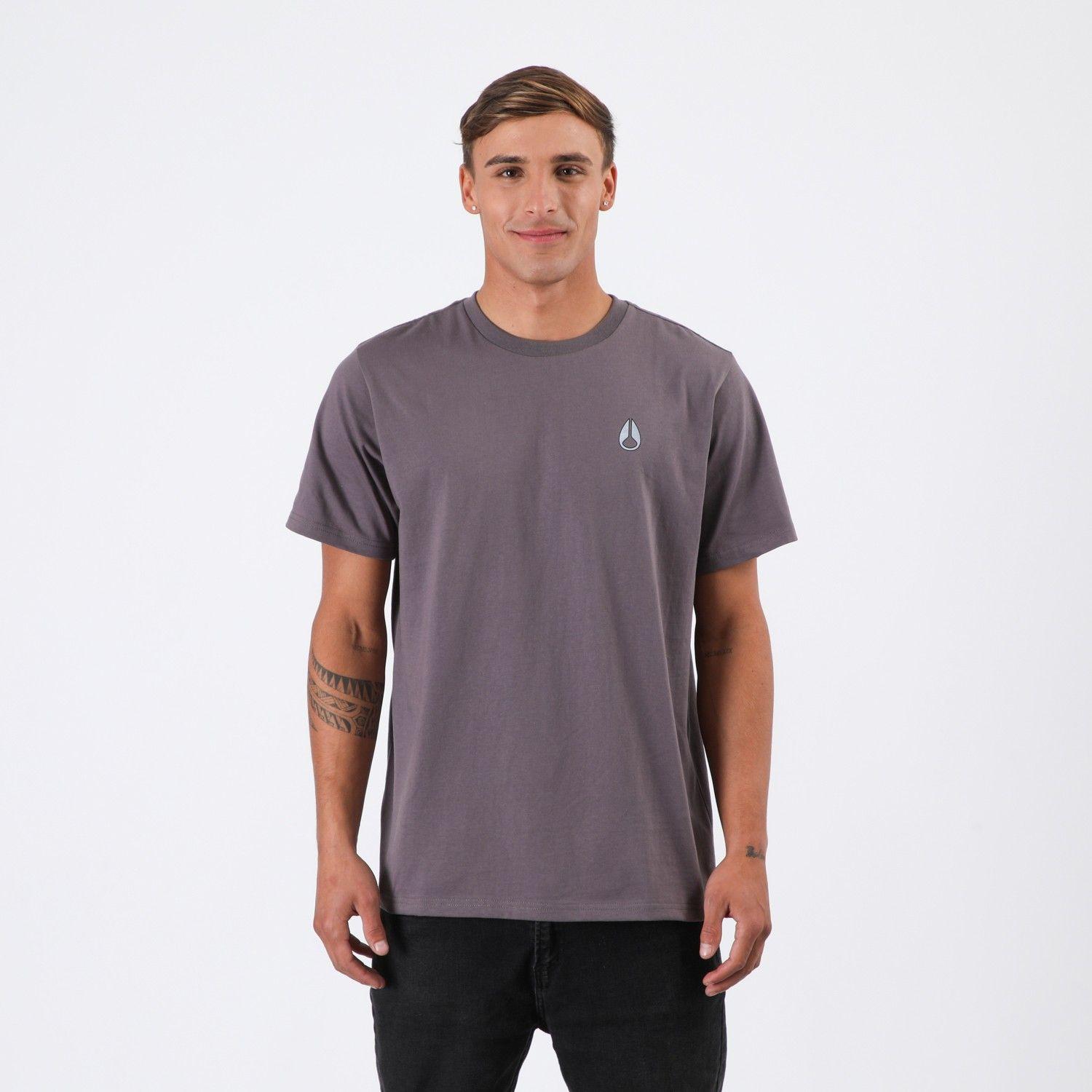 Polera Nixon Men Frog Dark Grey-0