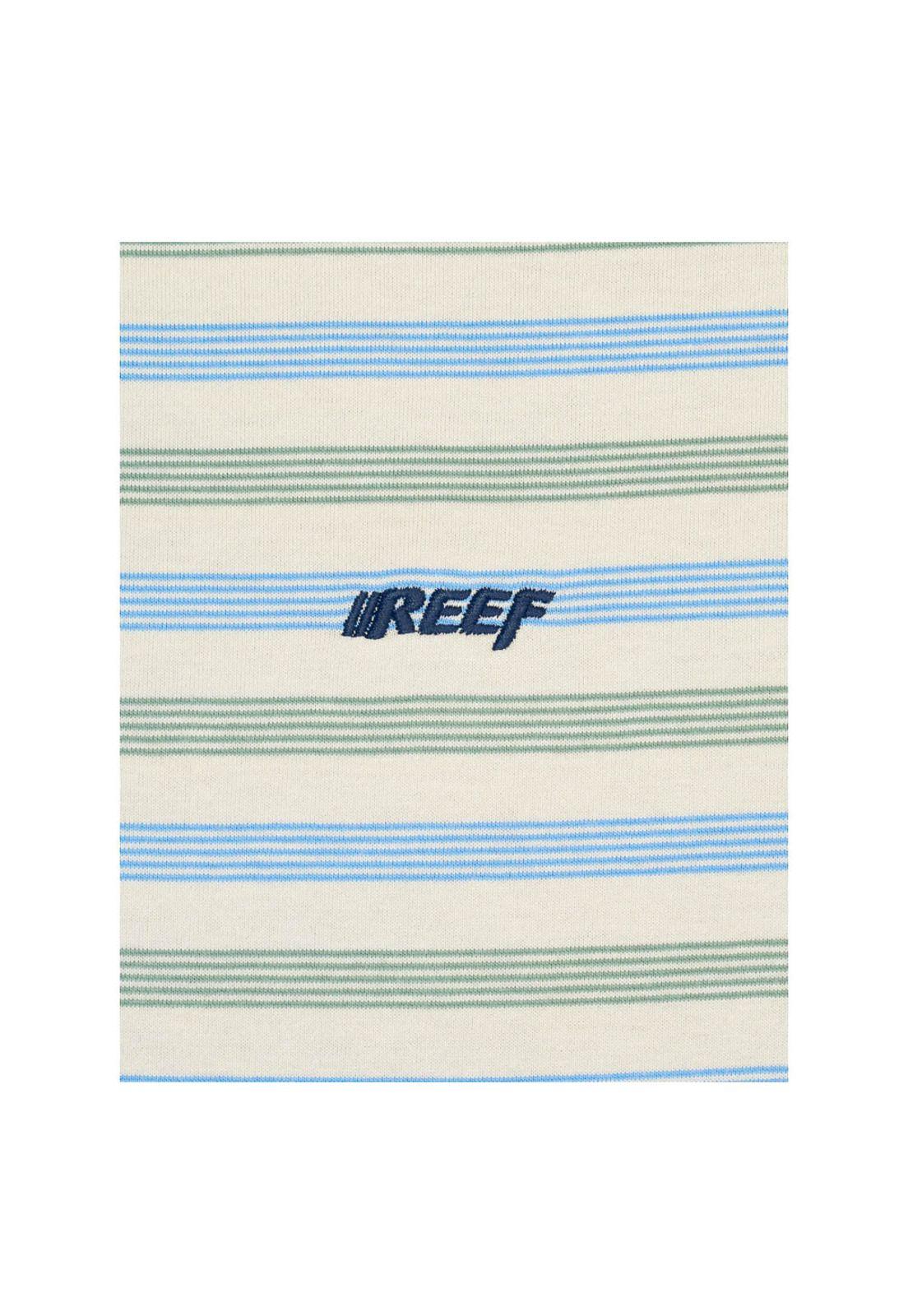 Polera Reef Men Stripe Beige Green Blue-2