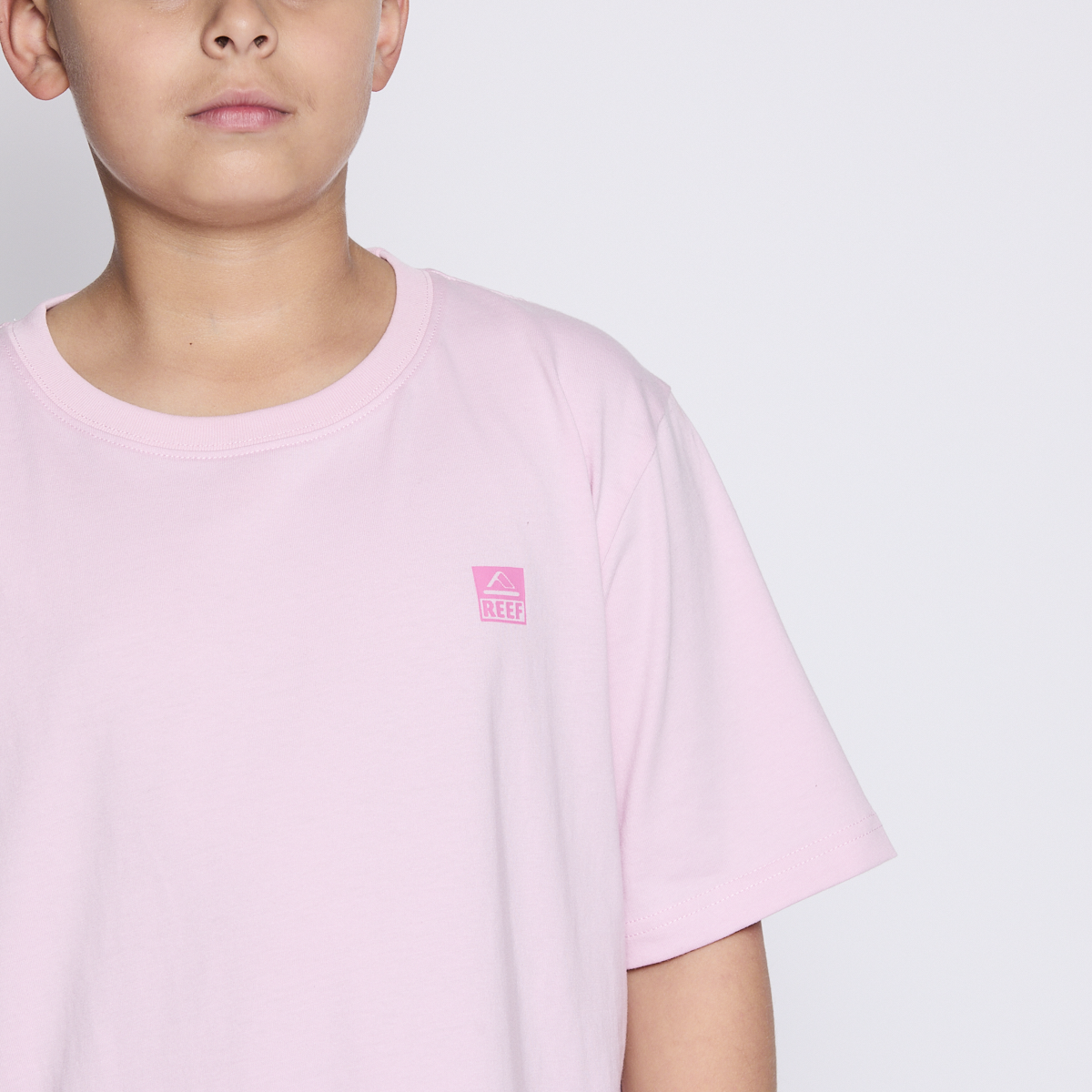 Polera Reef Kids Pink Logo Back-4