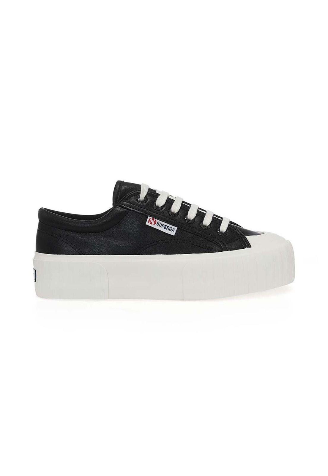 Zapatilla 2631 Stripe Platform Black White-0