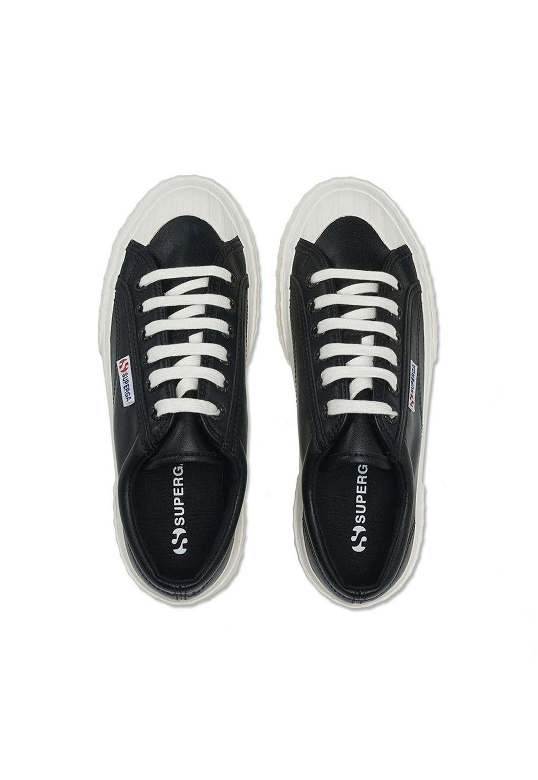 Zapatilla 2631 Stripe Platform Black White-3