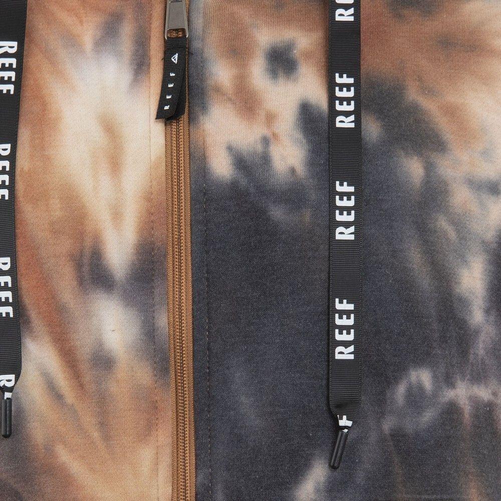 Polerón Men Full Zipper Tie Dye Brown-3