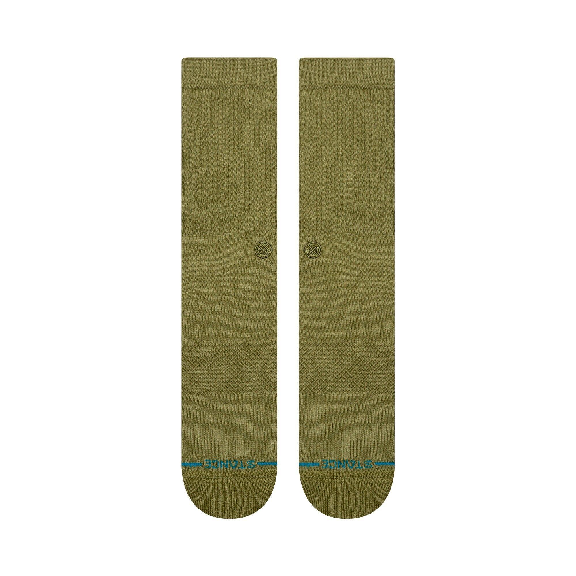 Stance Socks Icon Olive-1