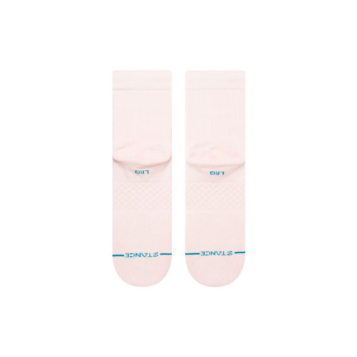 Stance Socks Women Fine Rib Quarter Pink-2