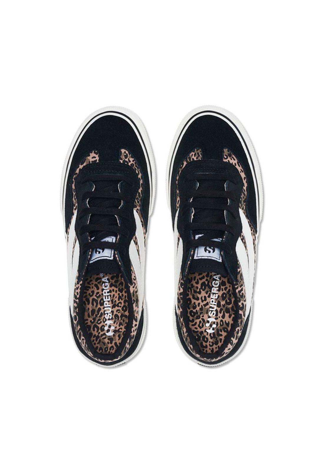 Zapatilla 2941 Revolley Microleopard Black-3