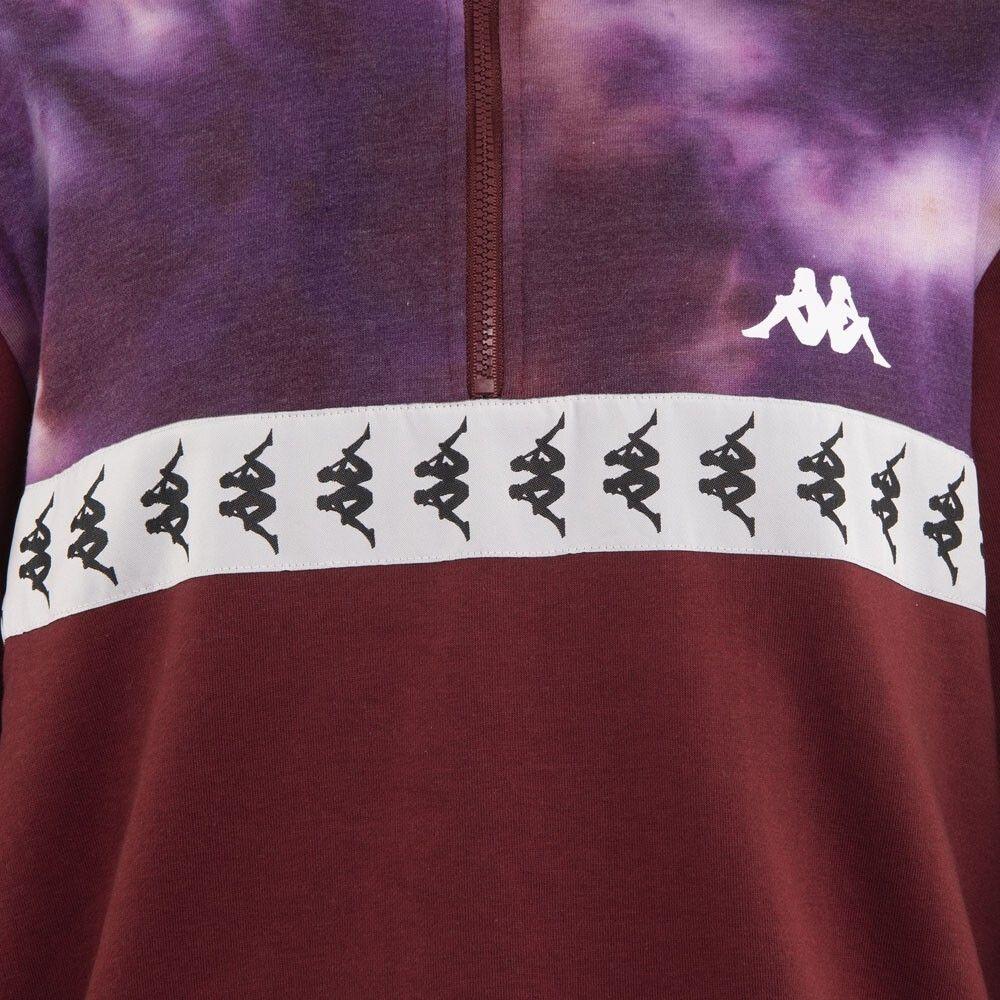 Poleron Men Half Zip Burgundy-3