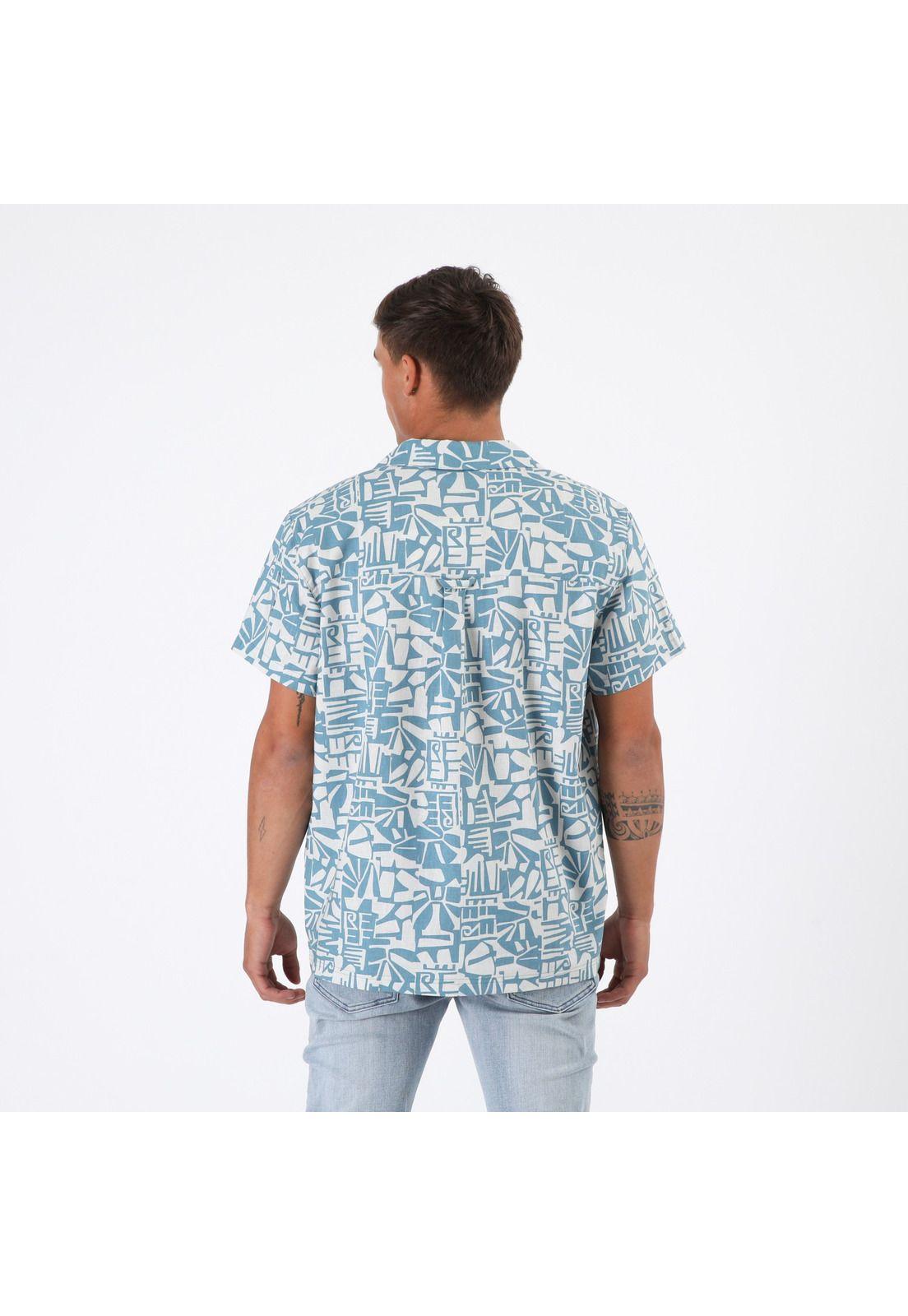 Camisa Reef Men Celeste Diseños Azul-1