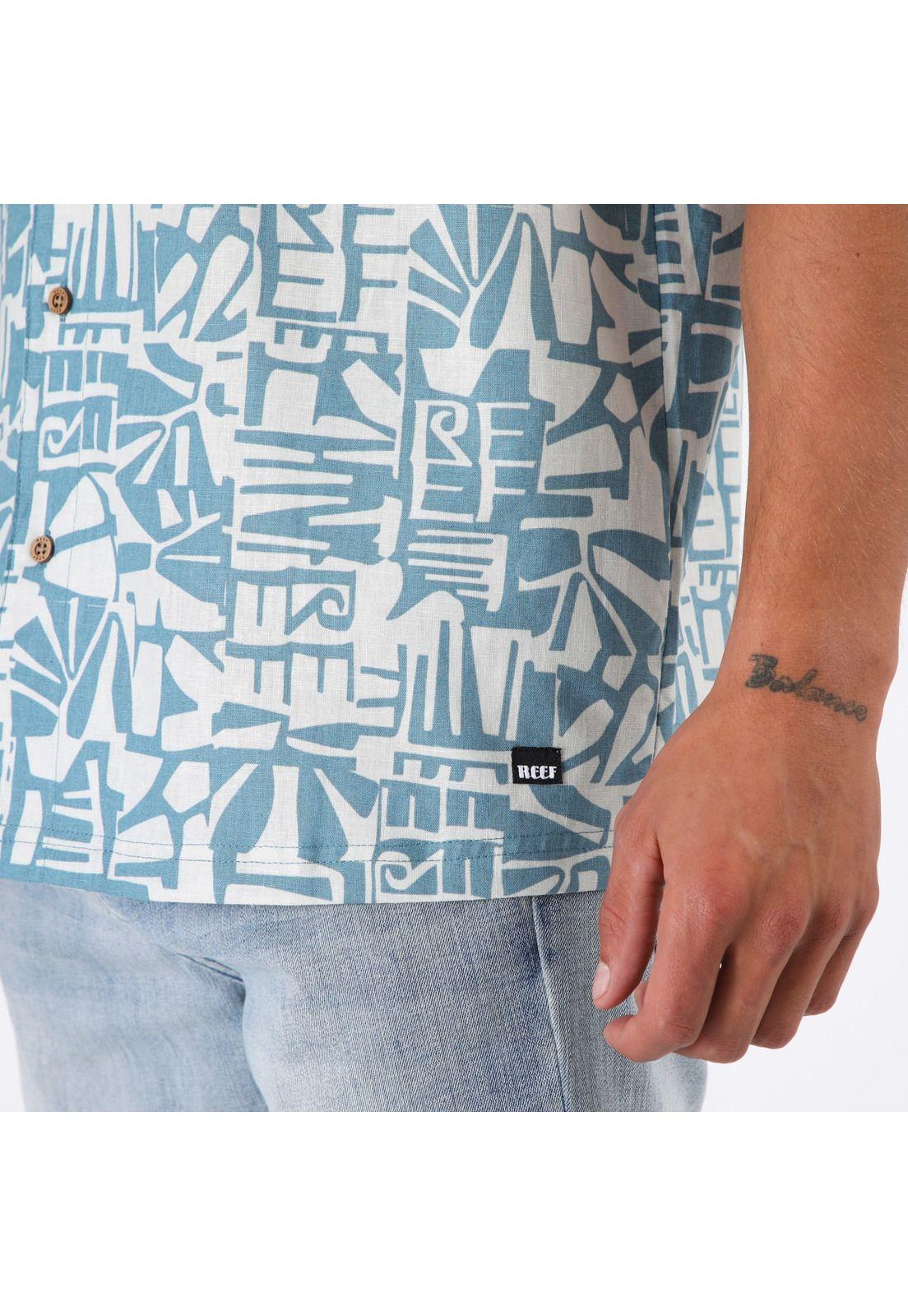Camisa Reef Men Celeste Diseños Azul-4