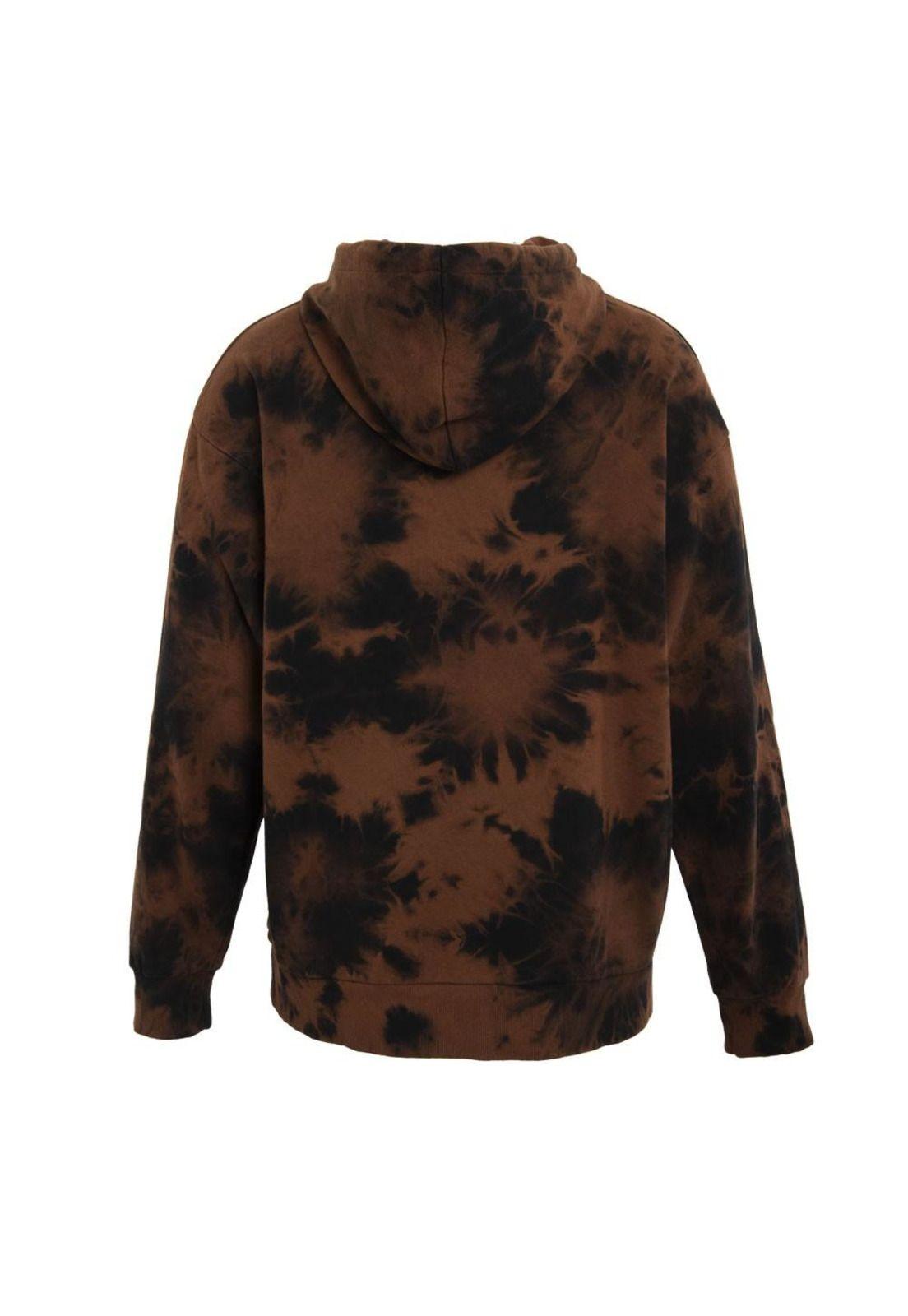 Poleron Men Hoodie Tie Dye Black Icon Front-2