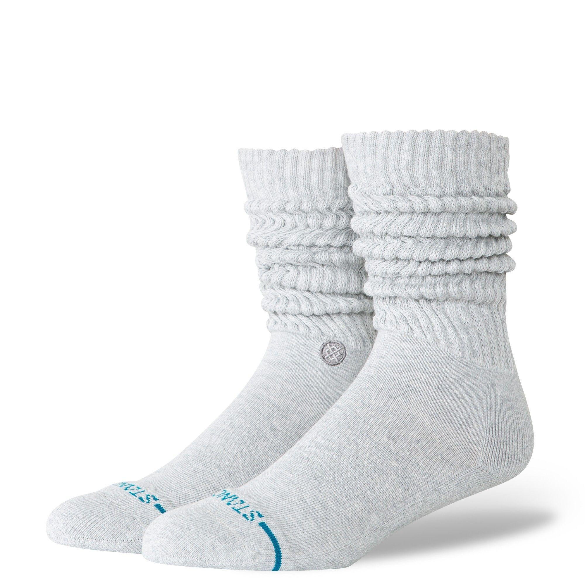 Stance Socks Women Icon Slouch Crew Heather Grey-3