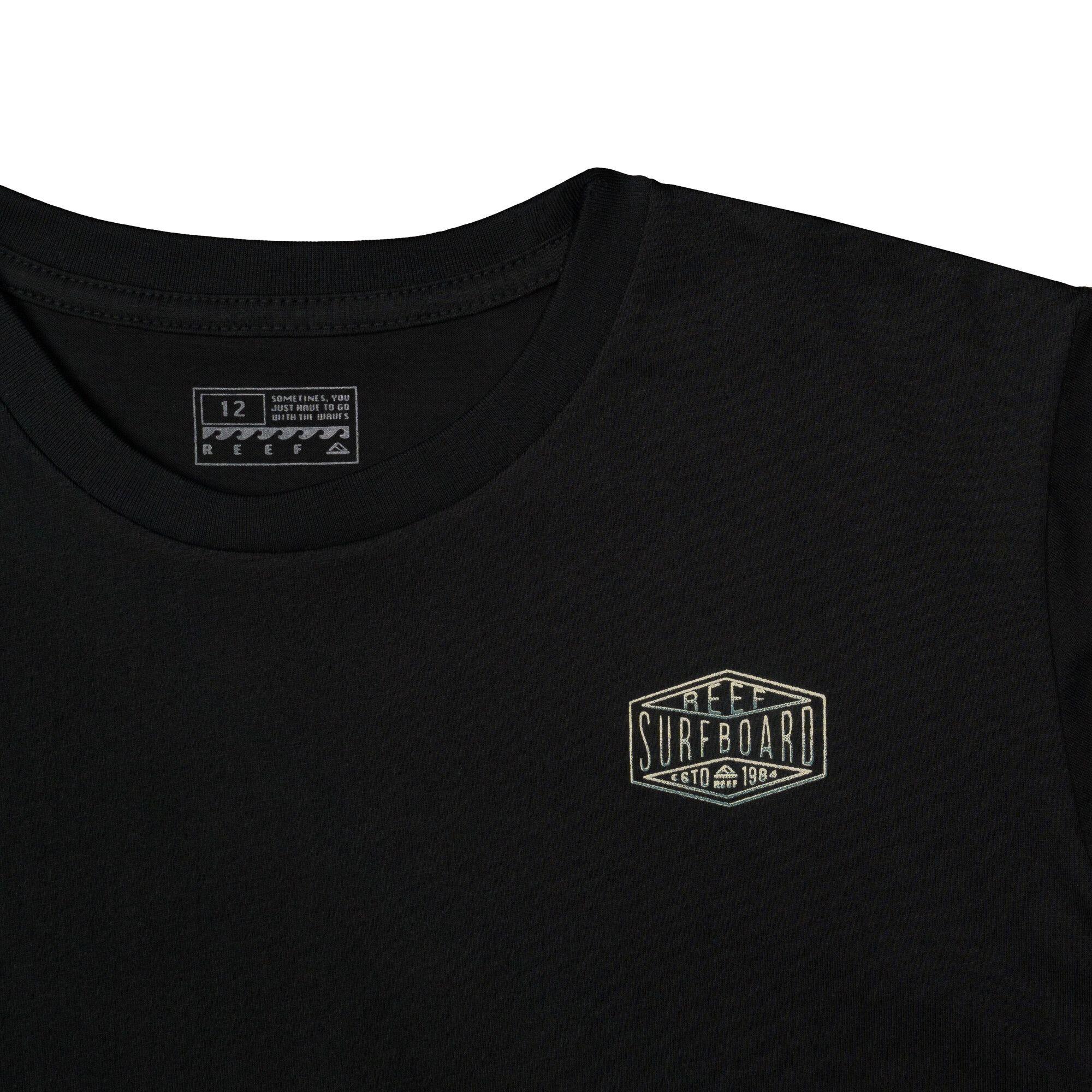 Polera Niño Reef Surfboard Negro-2