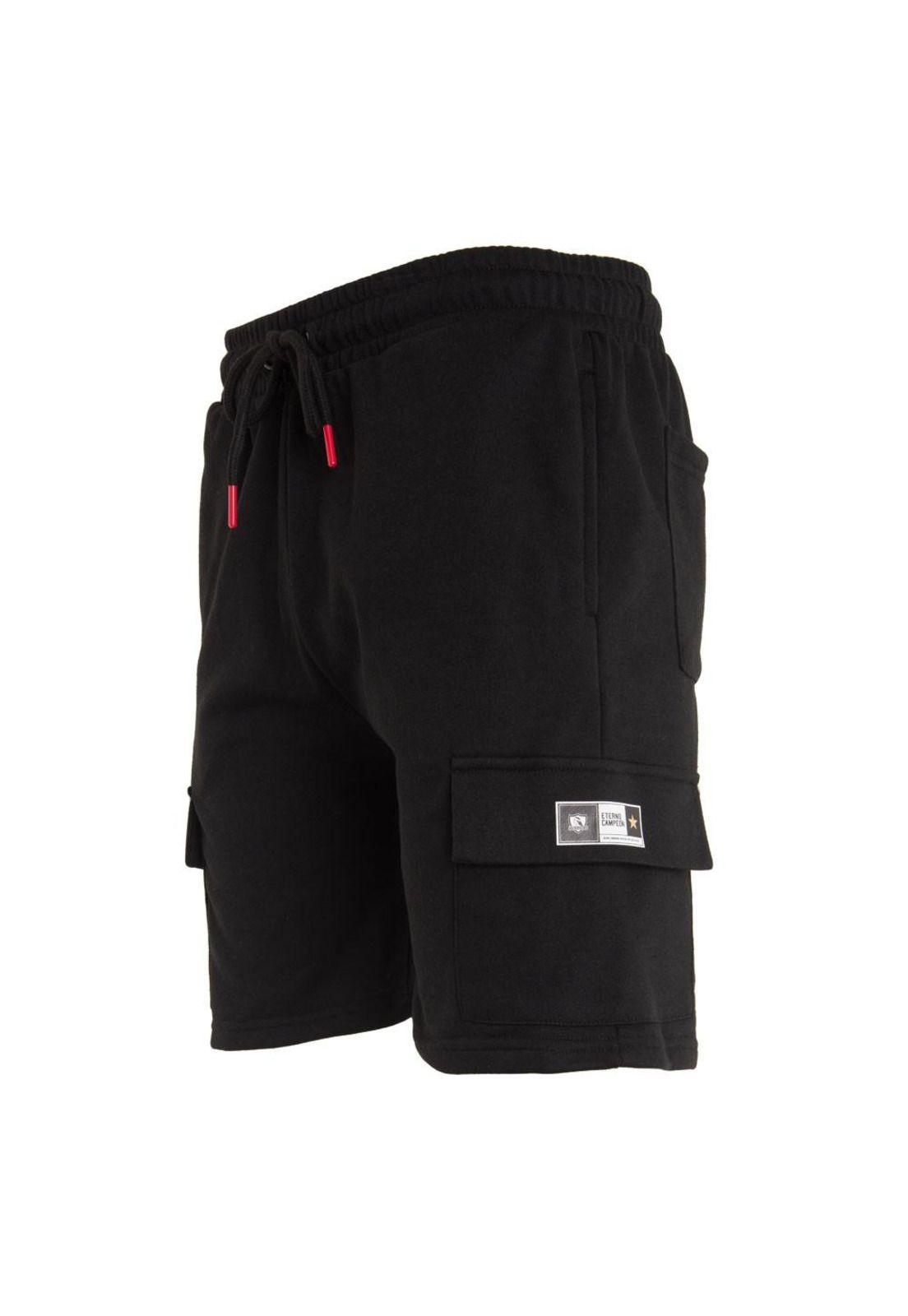 Short Colo Colo Urbano Cargo Negro-1
