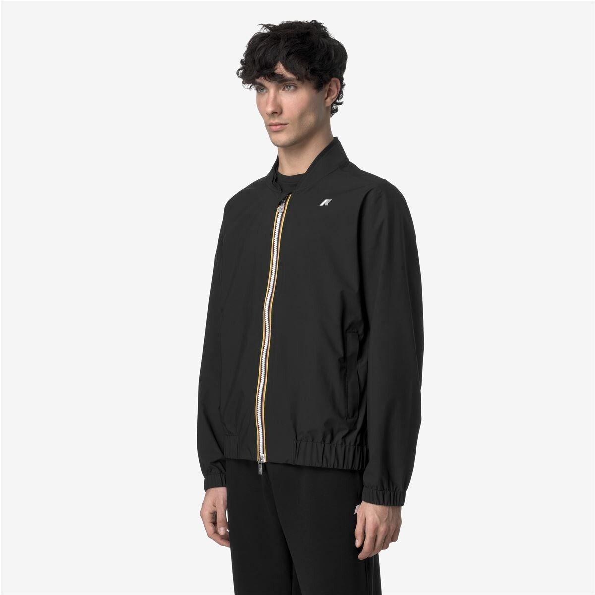 Chaqueta Men Impermeable Aurene Stretch Dot Black Pure-2