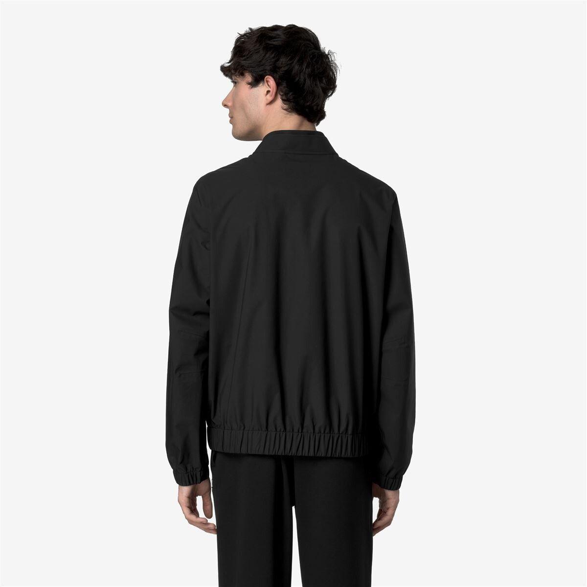 Chaqueta Men Impermeable Aurene Stretch Dot Black Pure-3