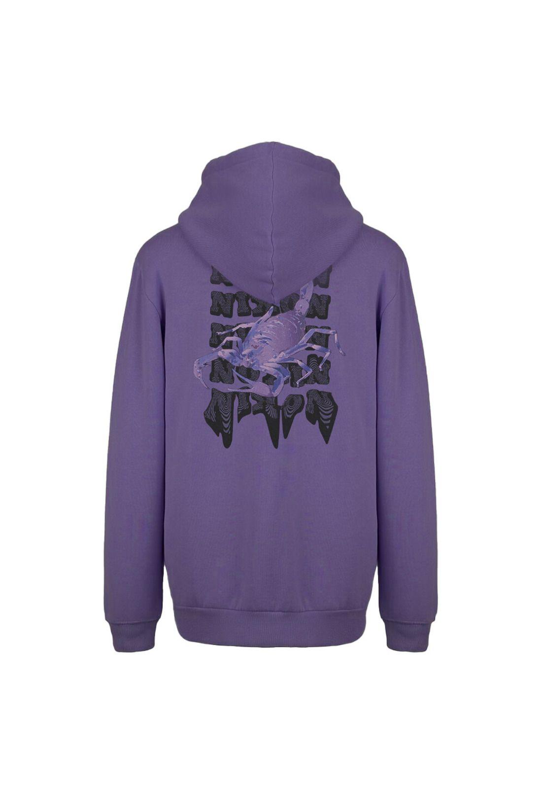 Polerón Nixon Men Hoodie Scorpio Purple-1