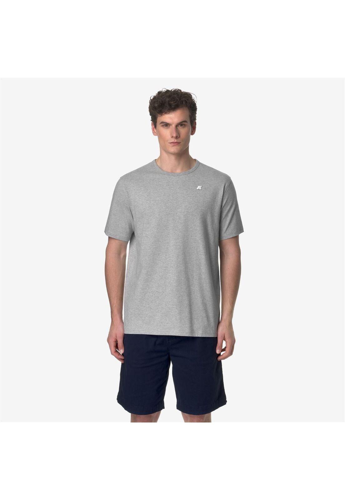 Polera K-Way Men Adame Stretch Grey Melange-0