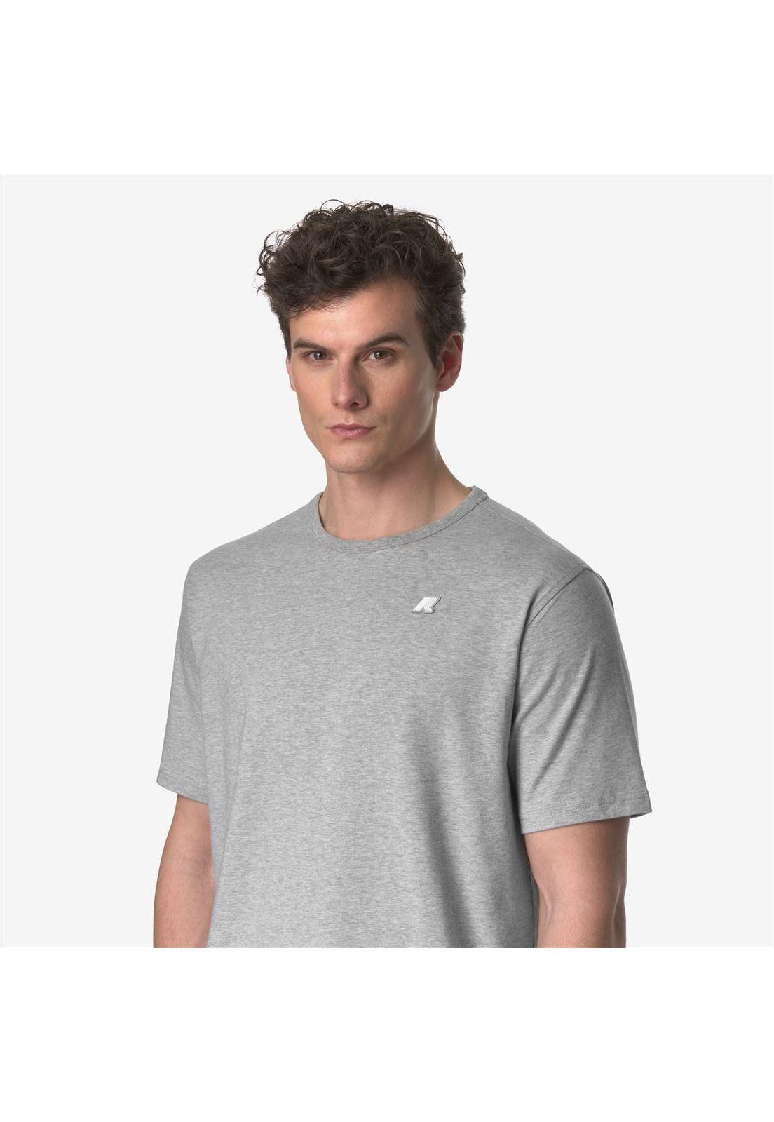 Polera K-Way Men Adame Stretch Grey Melange-3