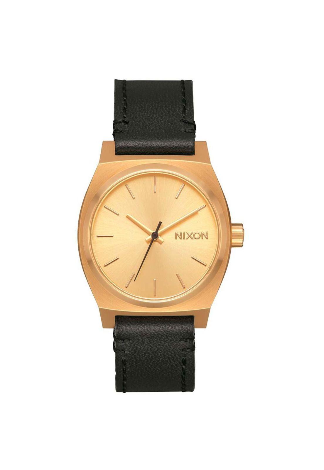 Reloj Medium Time Teller DoradoNegro Nixon-0
