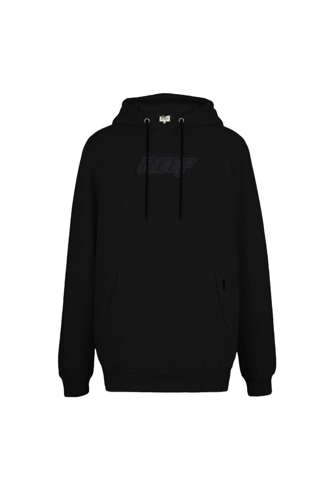 Polerón Reef Men Hoodie Logo Black-0