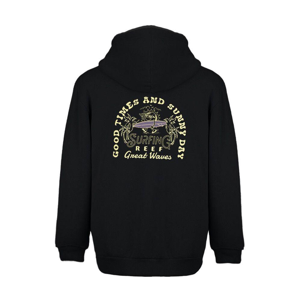 Poleron Full Zipper Kids Reef Black-1