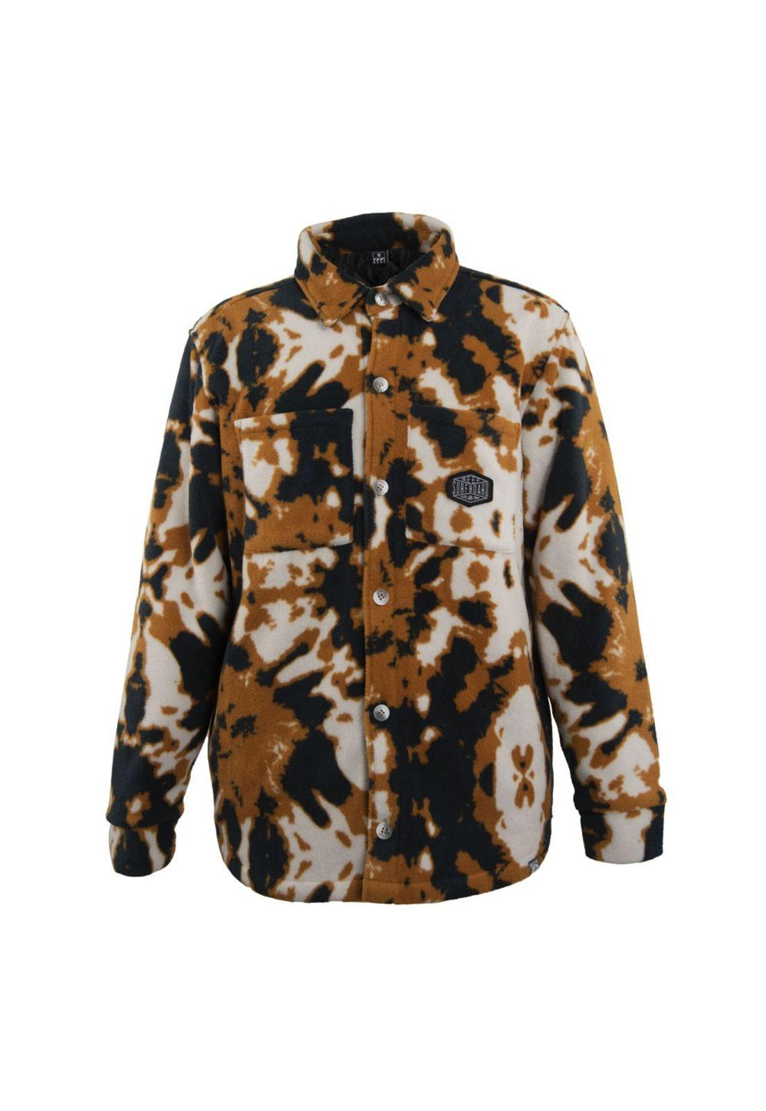 Chaqueta Men Brown Black White-0