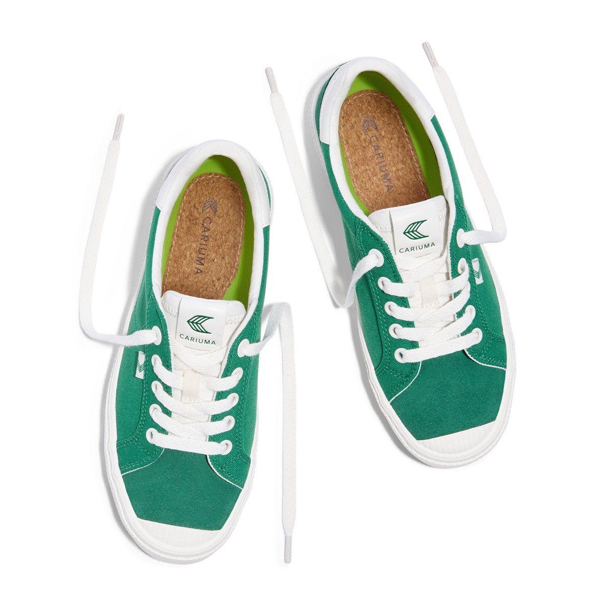 Zapatilla Cariuma Women OCA 2.0 Nylon Suede Lush Green-2