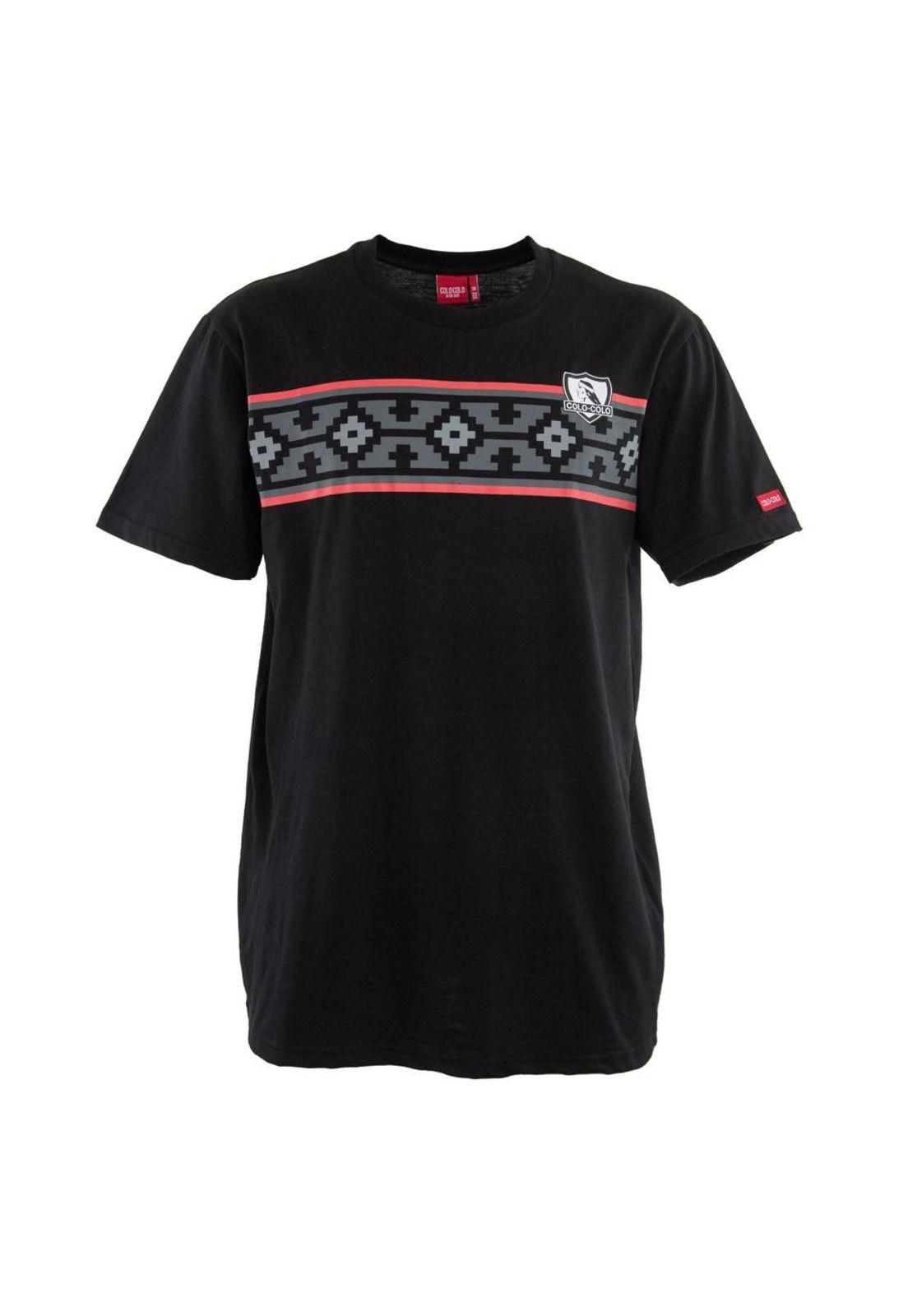 Polera Colo Colo Urbano "Huinchas" Negro-0