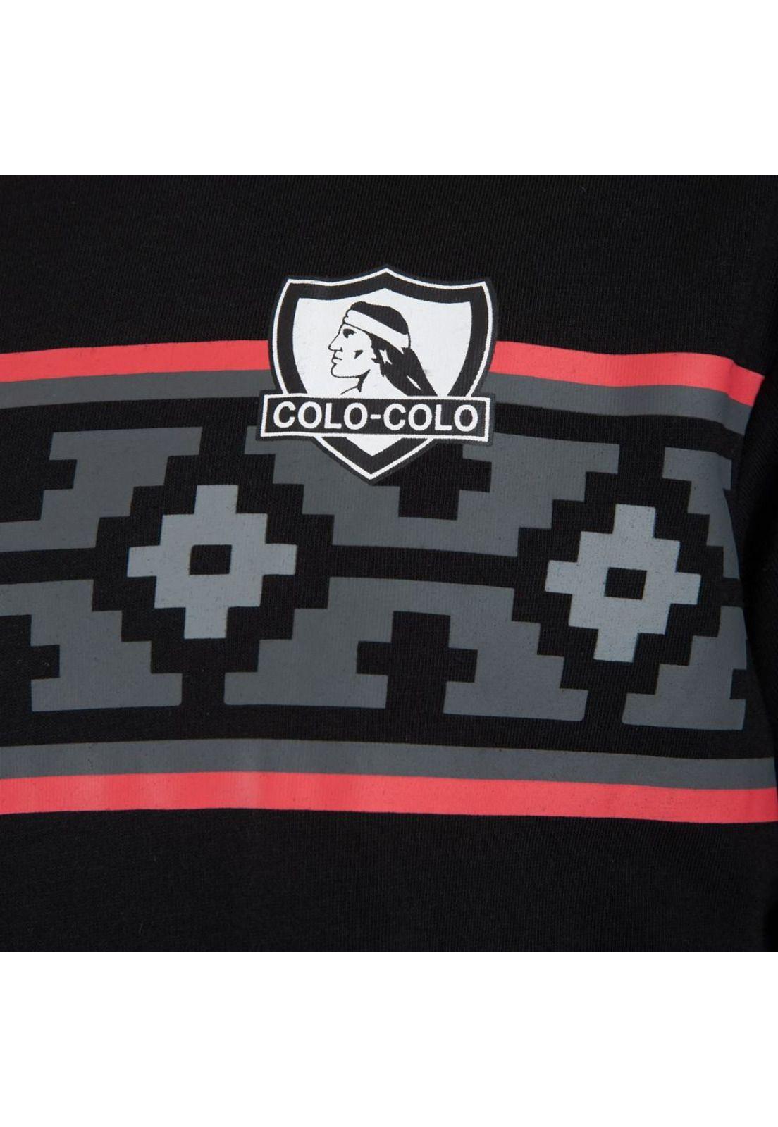 Polera Colo Colo Urbano "Huinchas" Negro-3