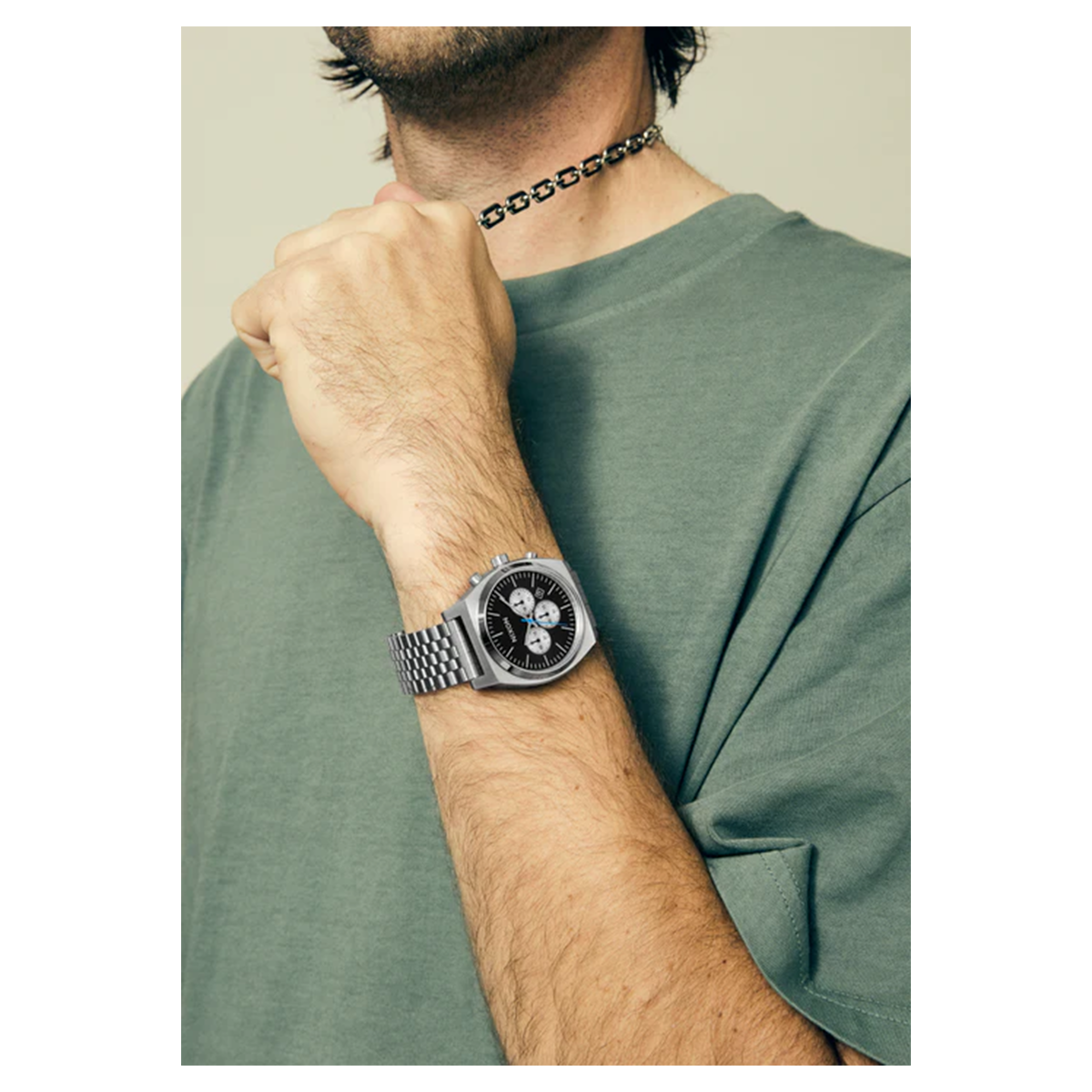 Reloj Time Teller Chrono Chrome Black-5