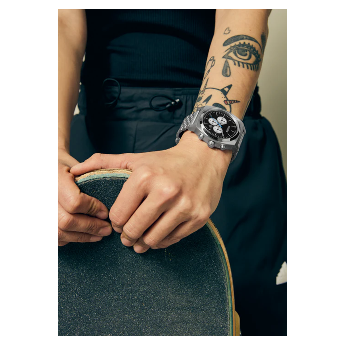 Reloj Time Teller Chrono Chrome Black-6