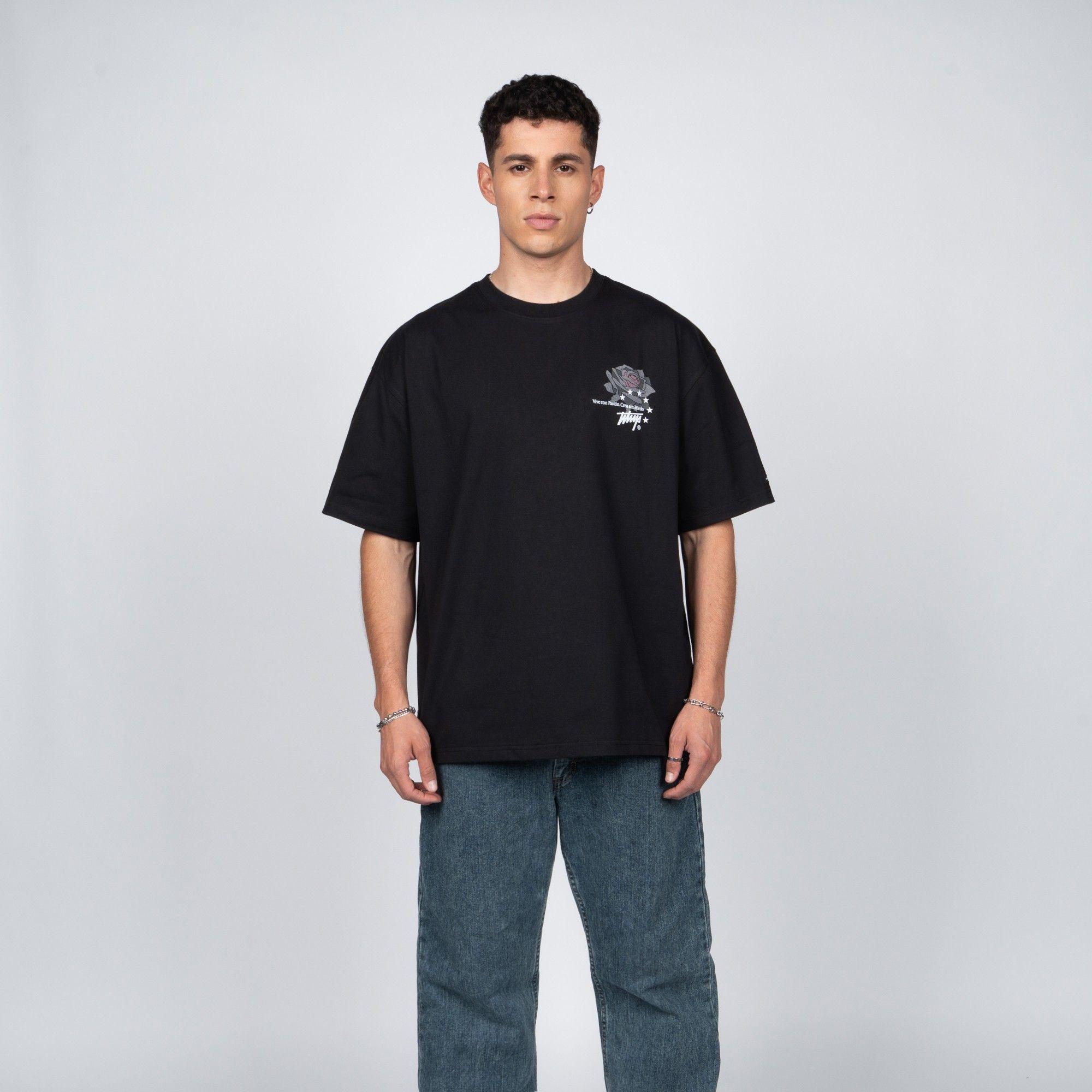 Polera WhatUp Rose and Snake Black-0