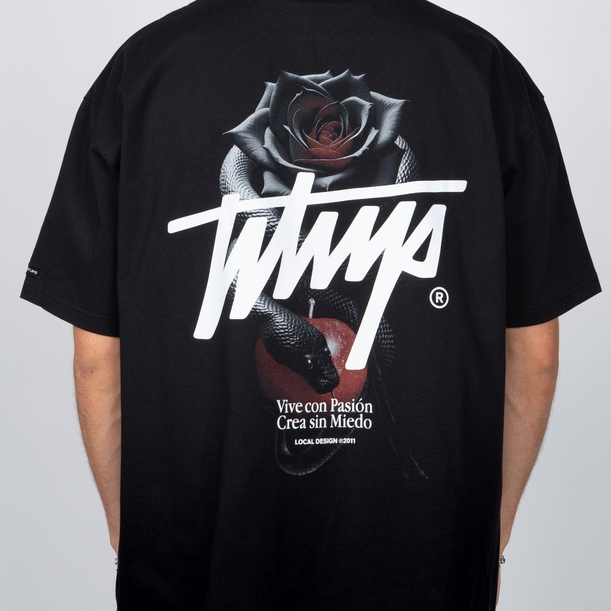 Polera WhatUp Rose and Snake Black-2