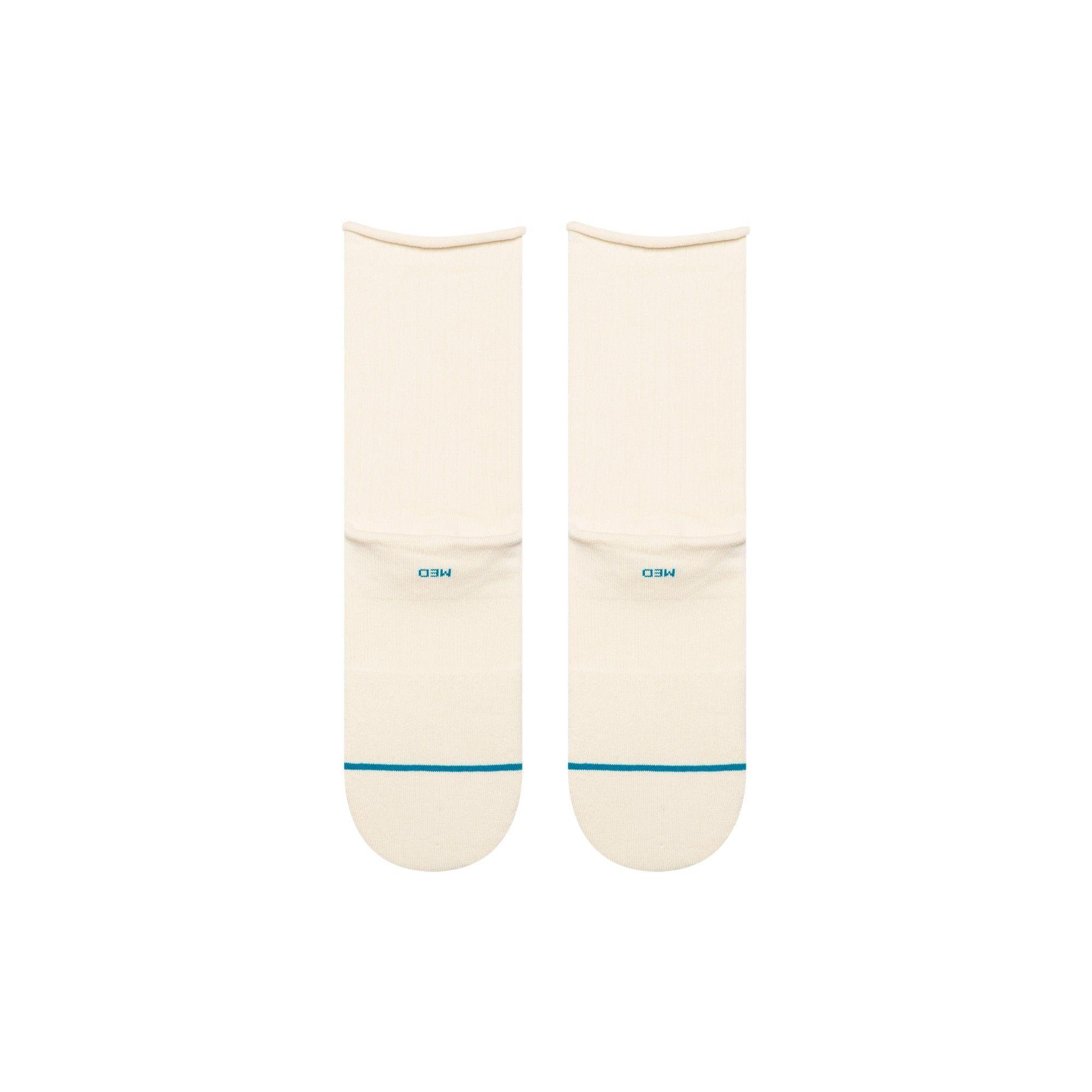 Stance Sock Women Rolled Cuff Quarter Ivory-2