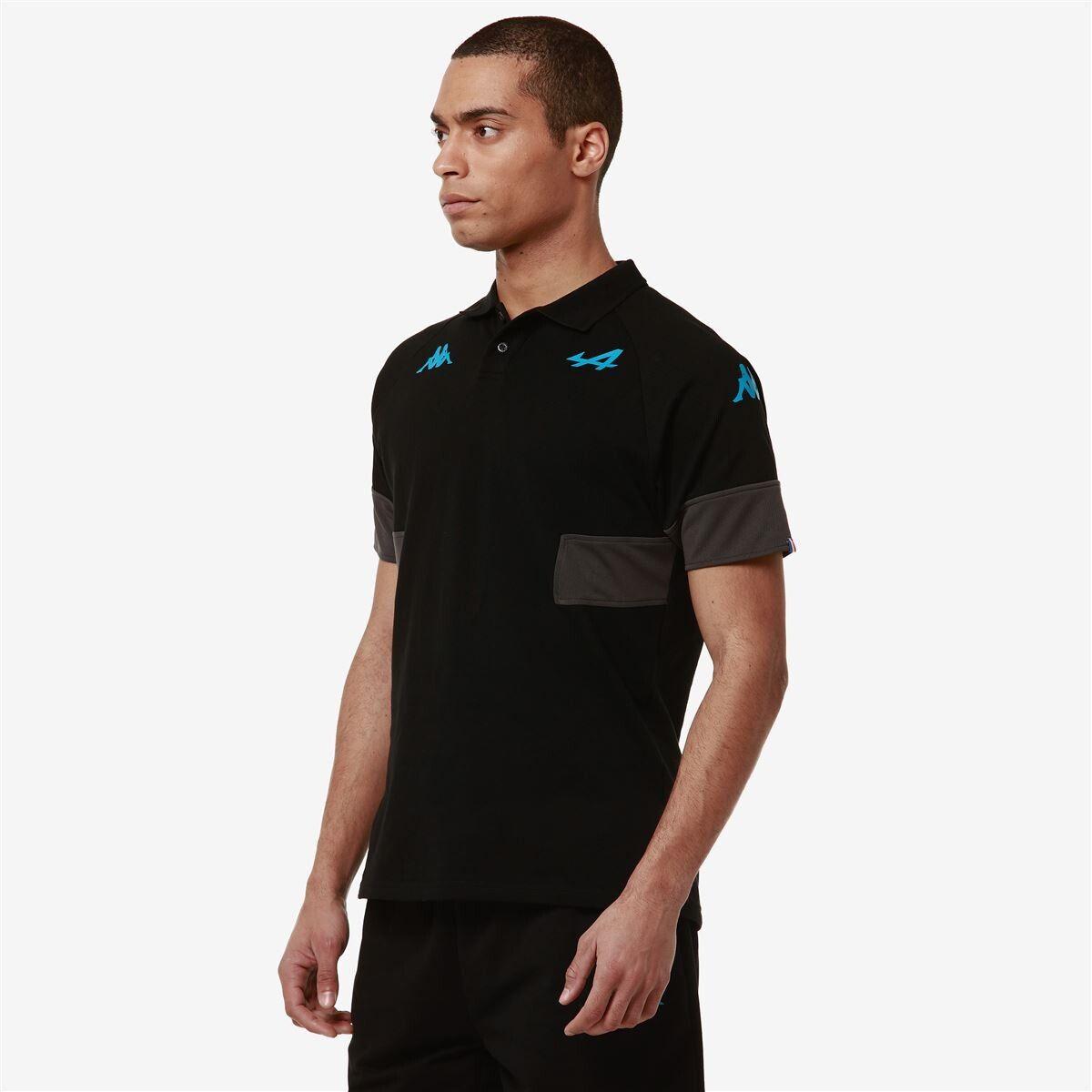 Polera Kappa Men Supporter Andoi Alpine F1 Black Grey-1