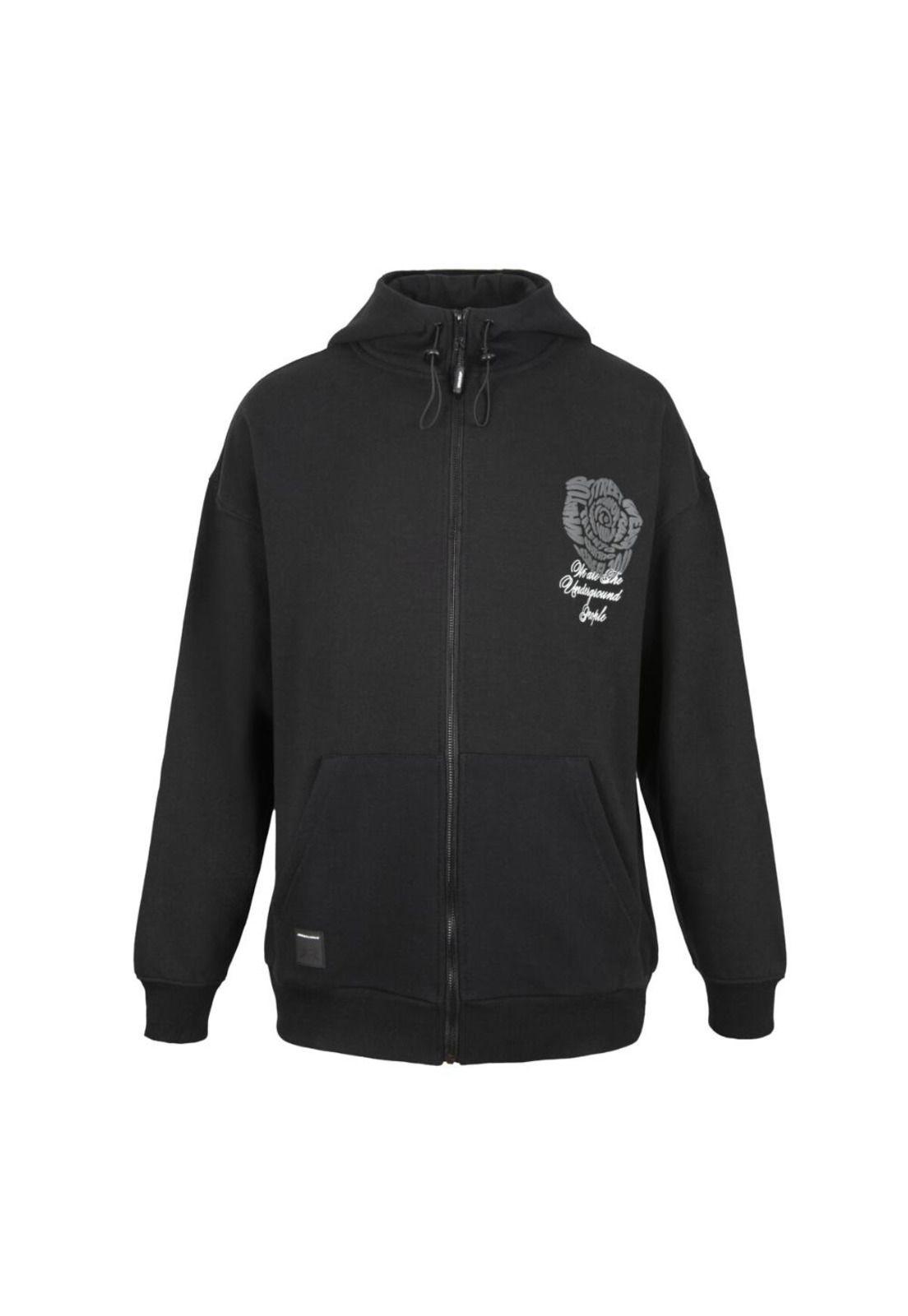 Polerón We Are The Underground Full Zipper Black-0
