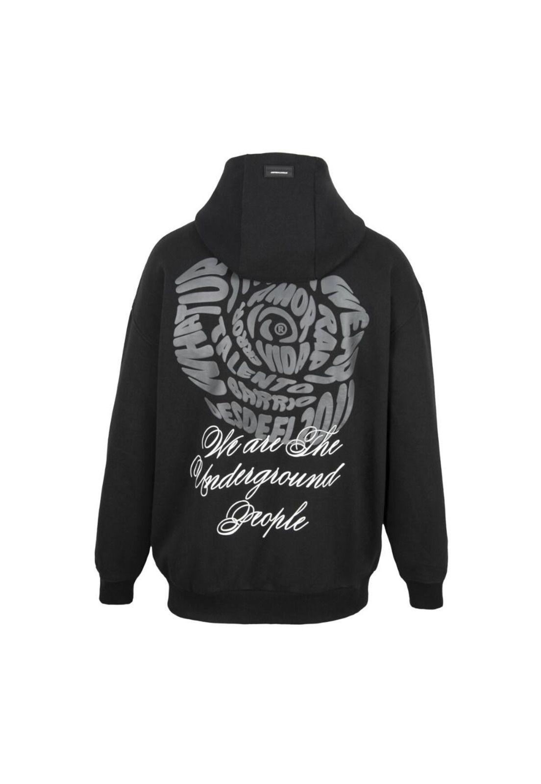 Polerón We Are The Underground Full Zipper Black-1