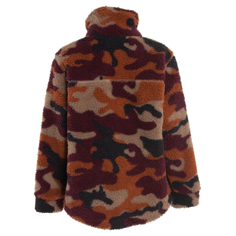 Poleron Boys Brown Camo Half Zip-2