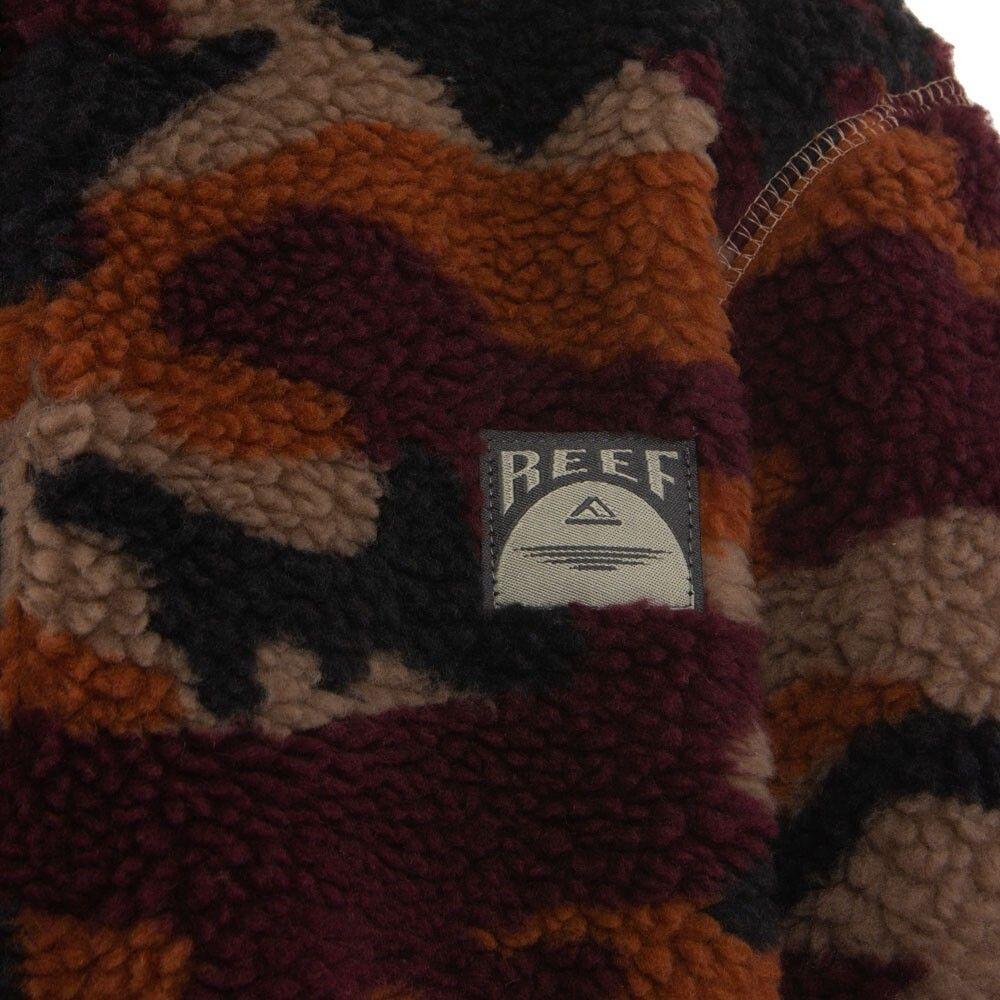 Poleron Boys Brown Camo Half Zip-3