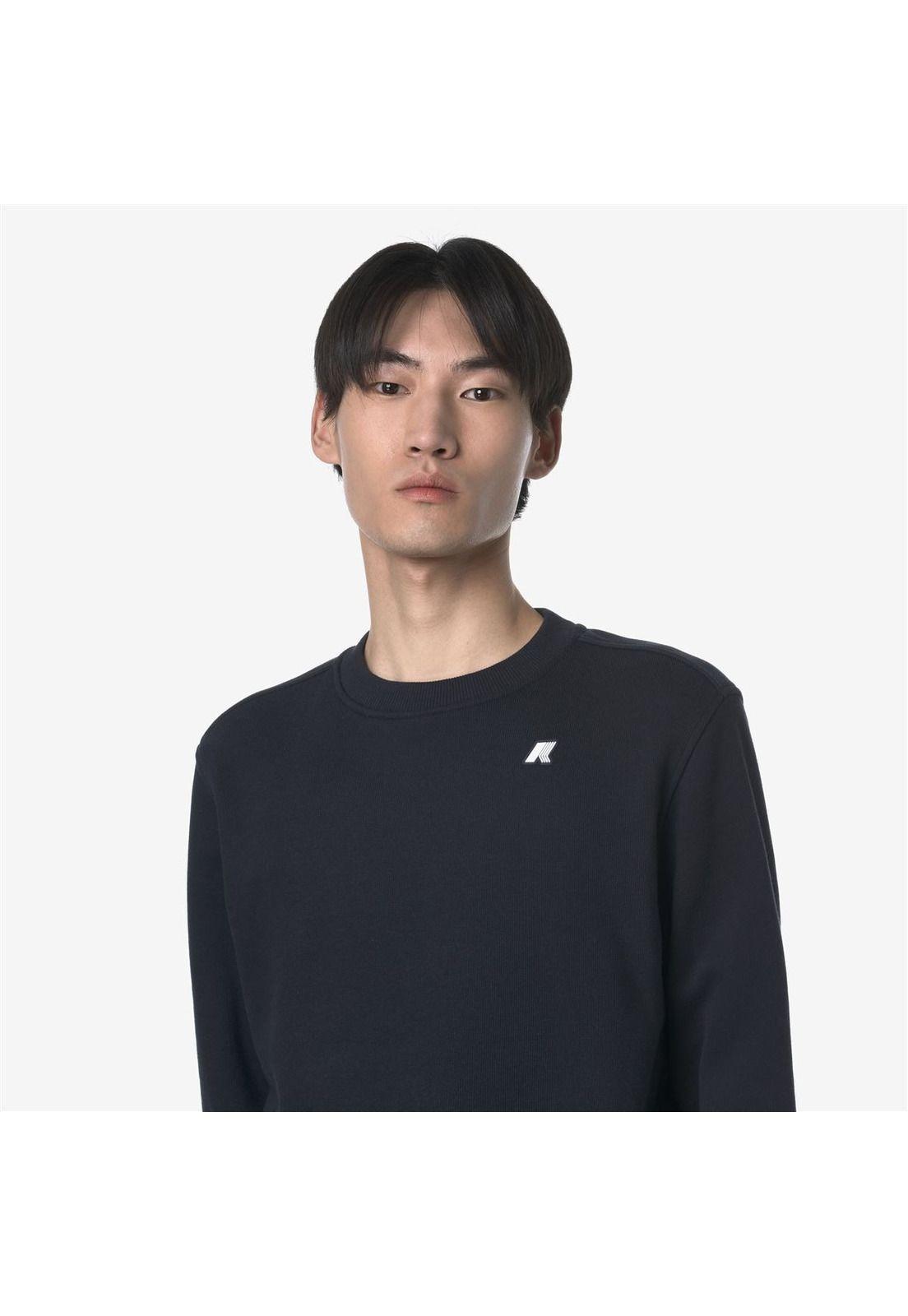 Polerón K-Way Men Baptiste French Terry Blue Depth-3