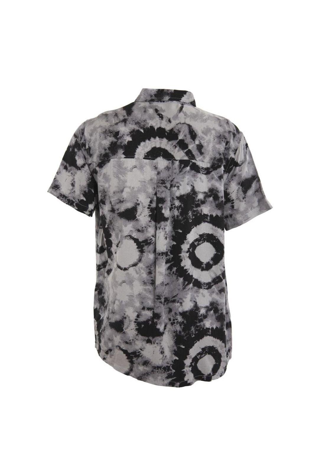 Camisa Men Manga Corta Circles Grey Black-2