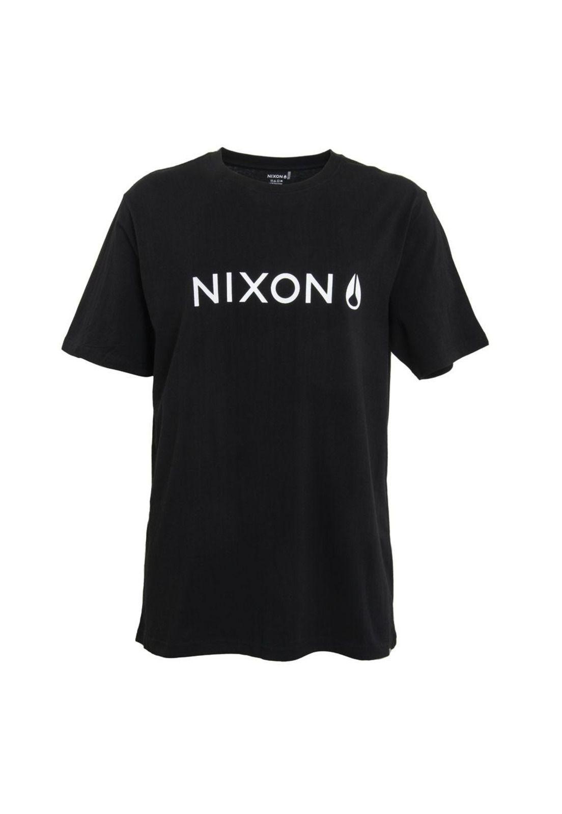 Polera Men Regular Fit Black Logo White-0