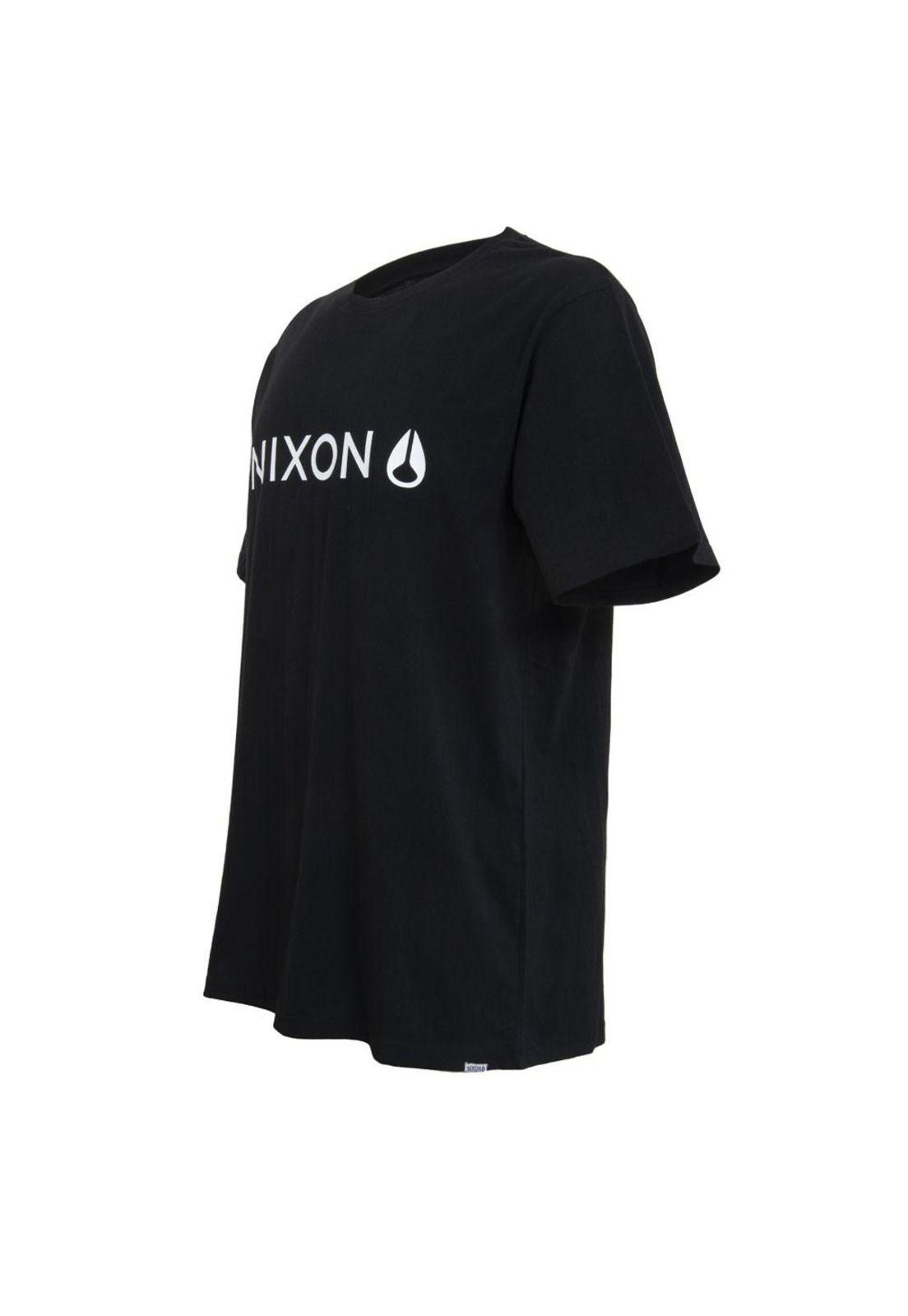 Polera Men Regular Fit Black Logo White-1