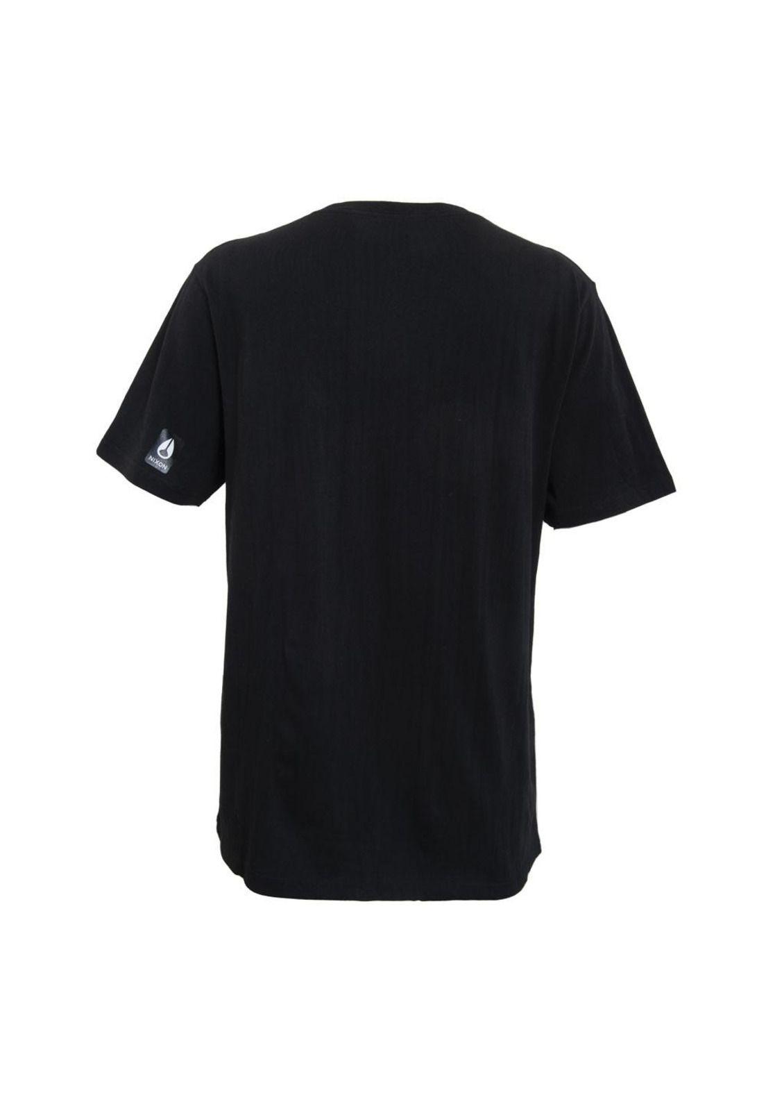 Polera Men Regular Fit Black Logo White-2