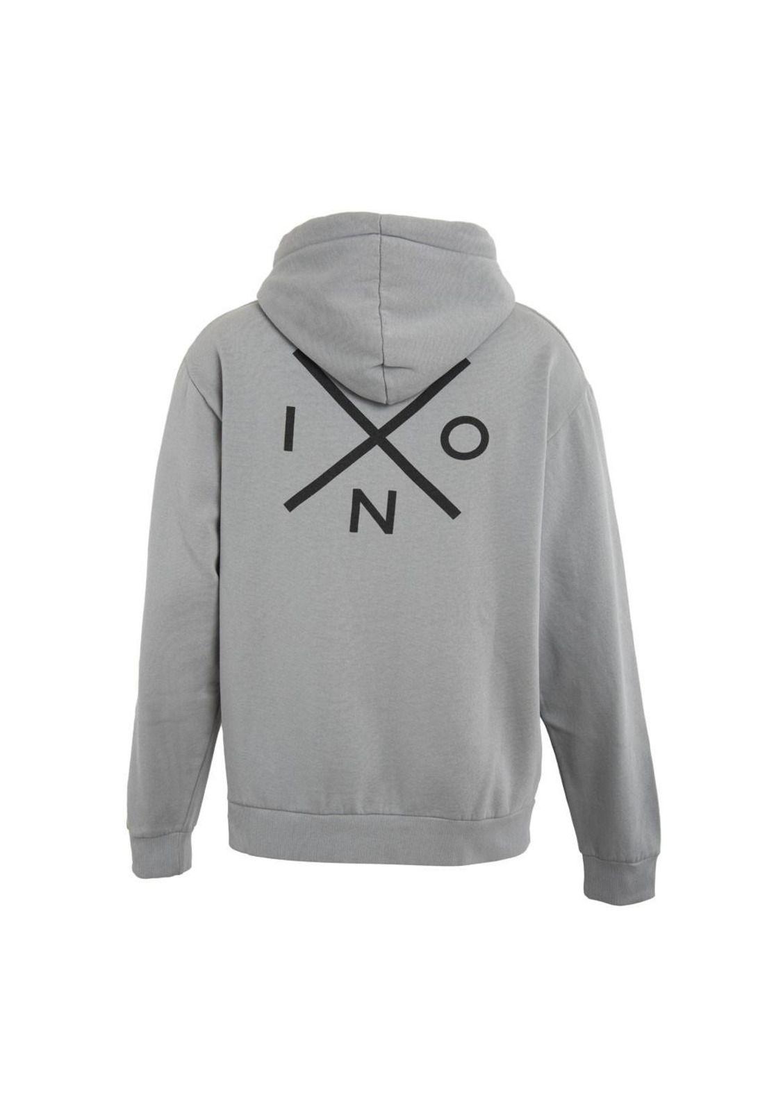 Poleron Men Canguro Grey Logo Black-2